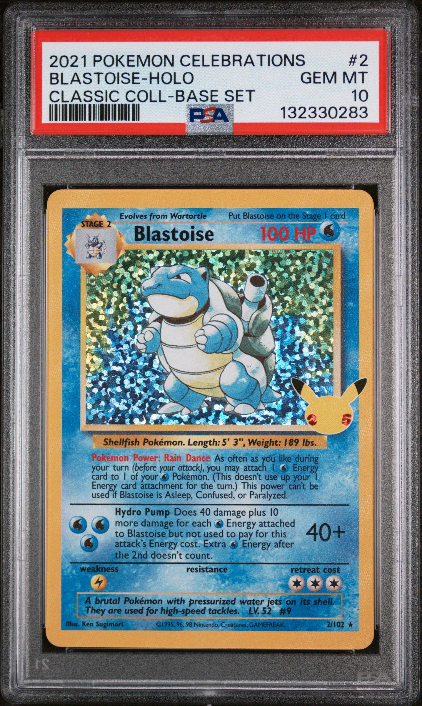 2021 Pokemon Celebrations Classic Collection 2 Blastoise-holo PSA
