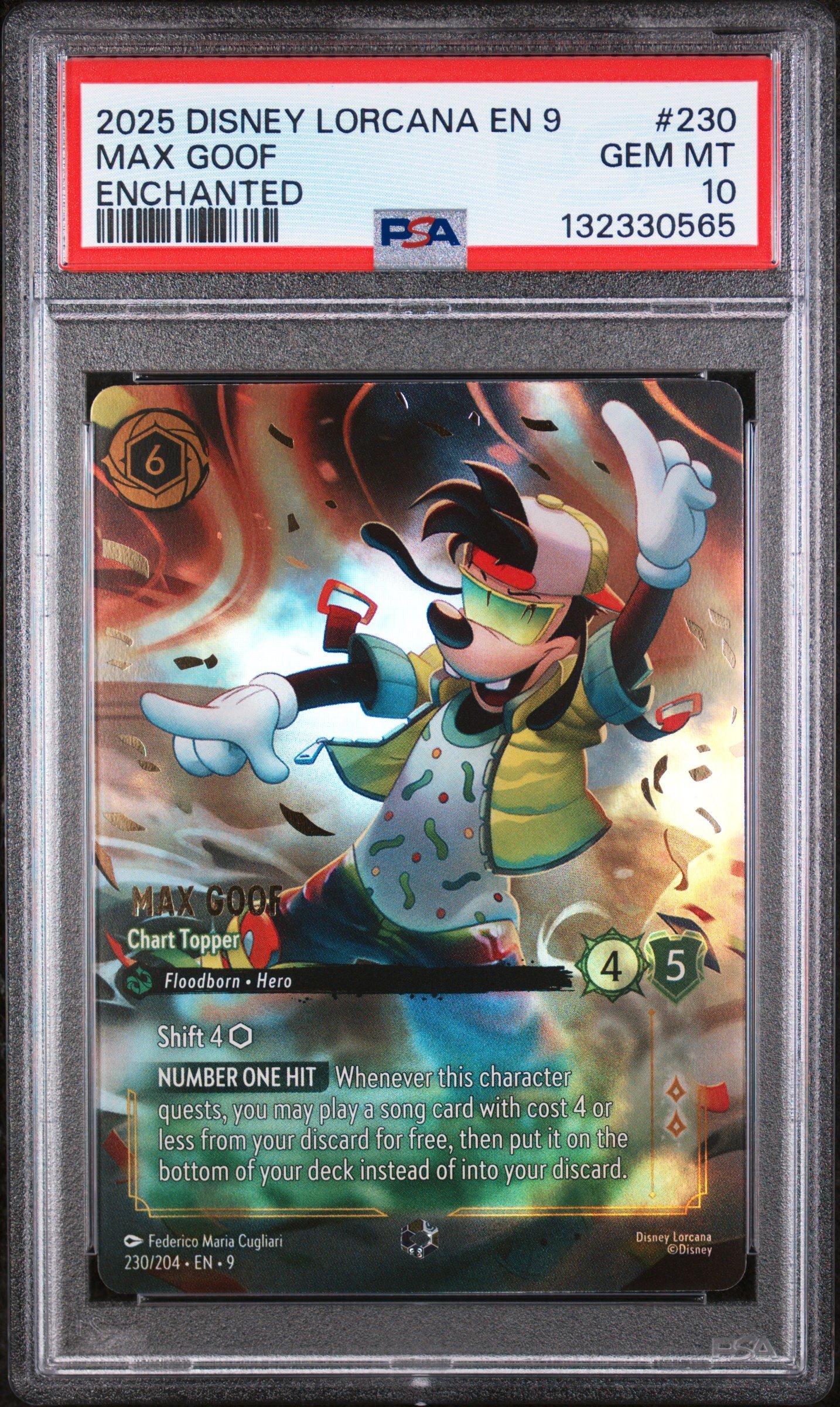 2025 Disney Lorcana En 9-fabled 230 Max Goof - Chart Topper
