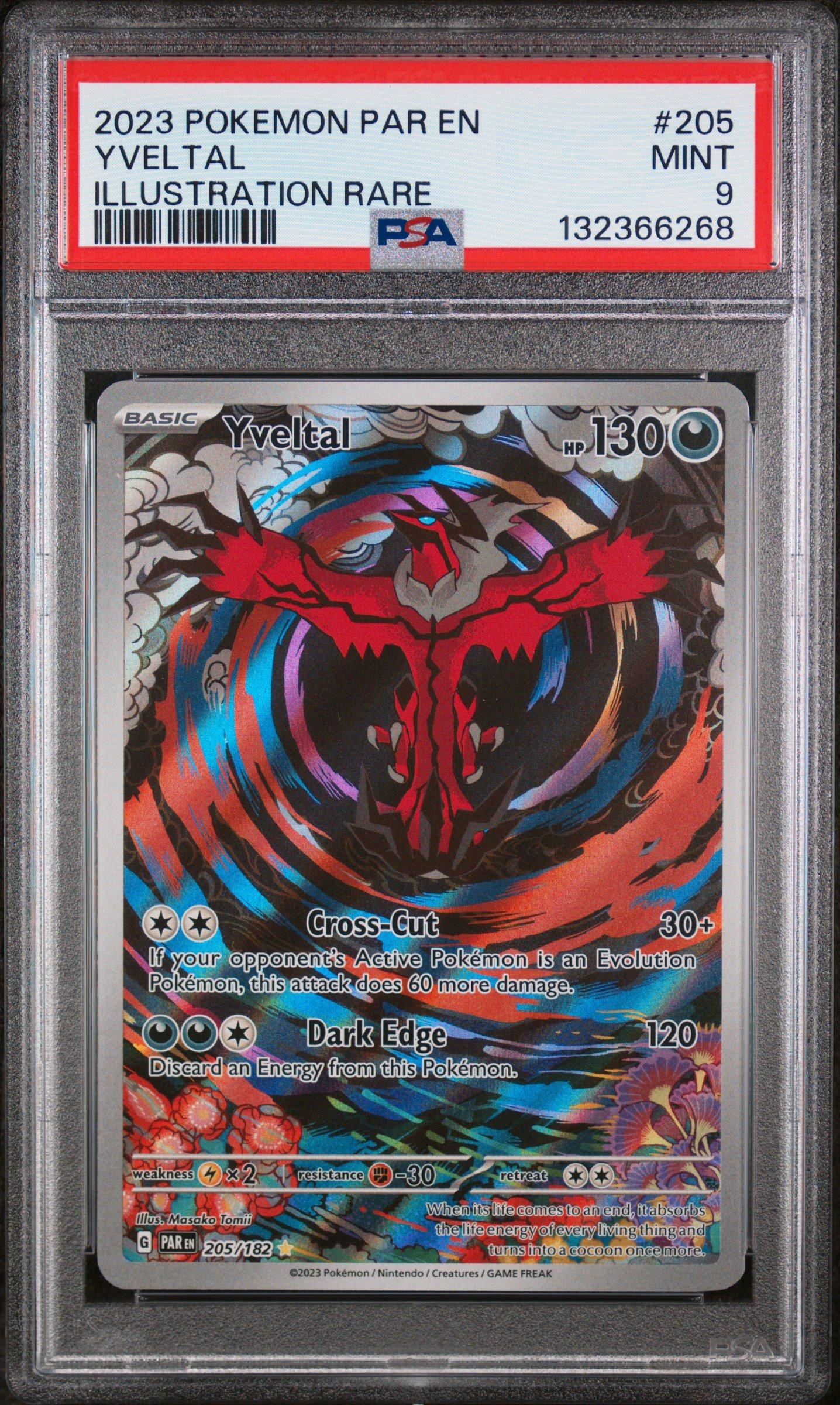yveltal pokemon card amazing rare 2023 Pokemon Par En-paradox Rift 205 Yveltal Illustration Rare PSA 9 Graded  Card
