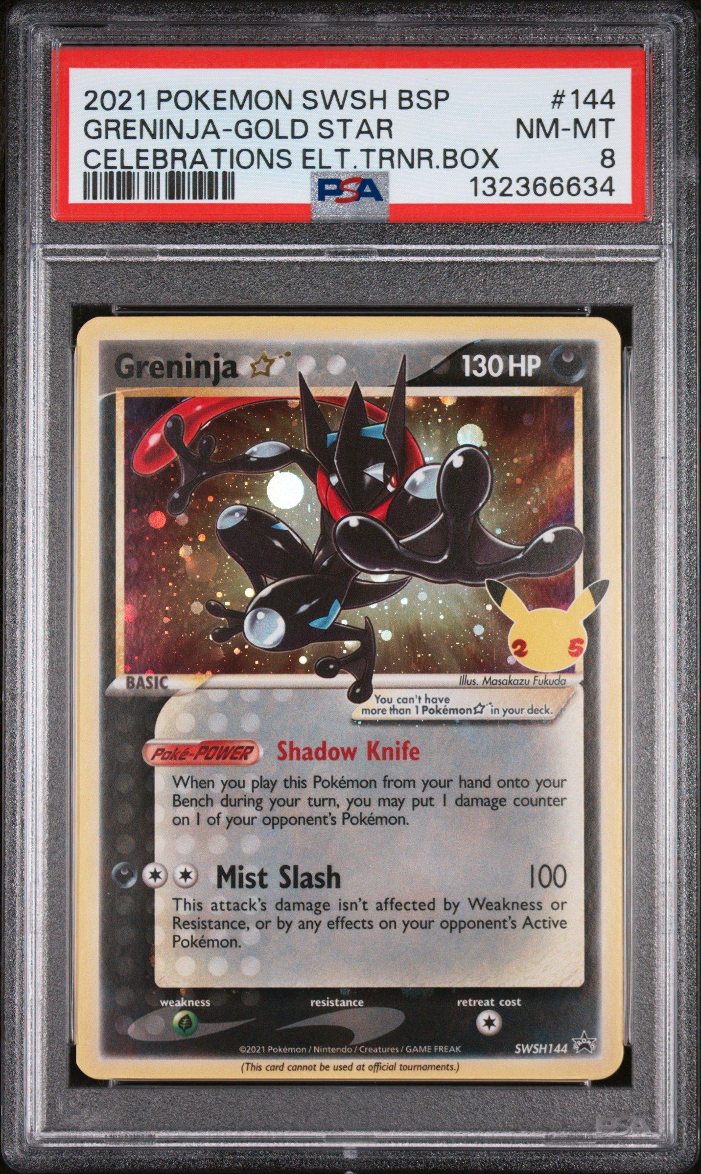 2021 Pokemon Swsh Black Star Promo 144 Greninja-gold Star