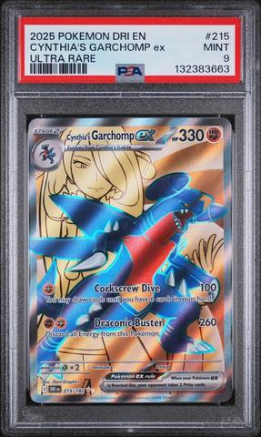 2025 Pokemon Dri En-destined Rivals 215 Cynthia's Garchomp Ex