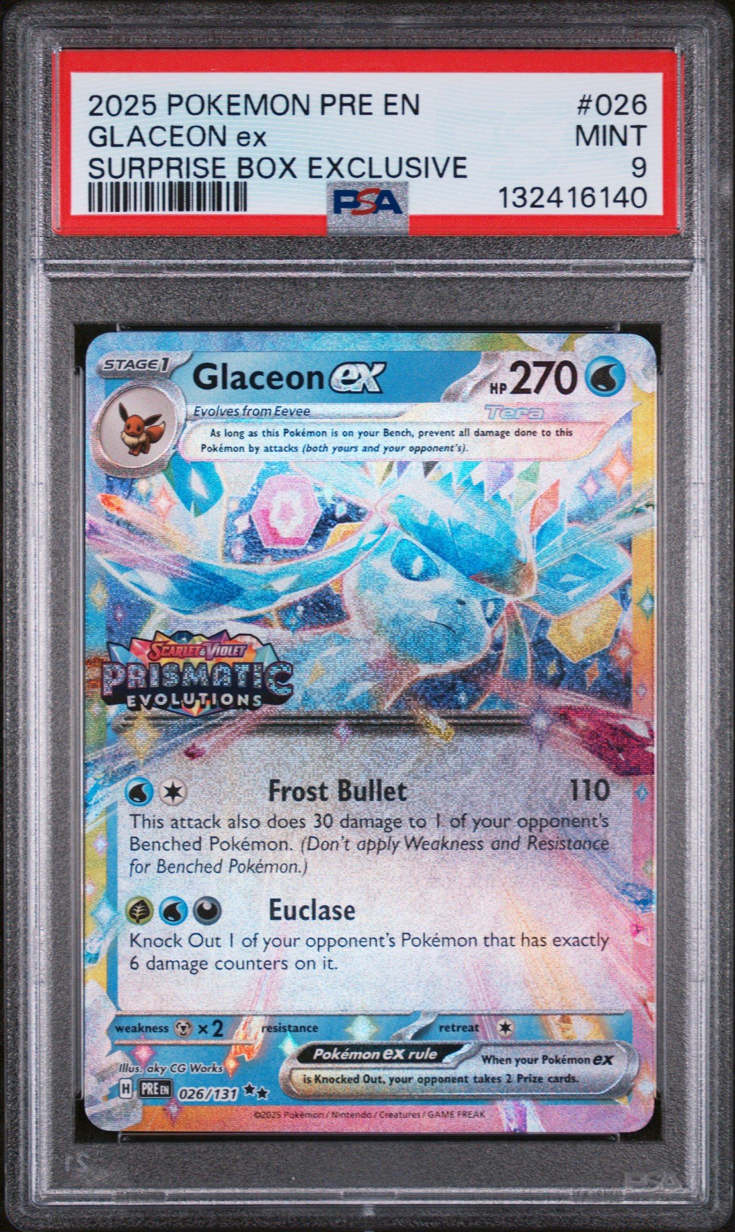glaceon ex pokemon card - Terastal Festival ex 116/124 / Ultra Rare Card Type / HP / Stage 2025 Pokemon Pre En-prismatic Evolutions