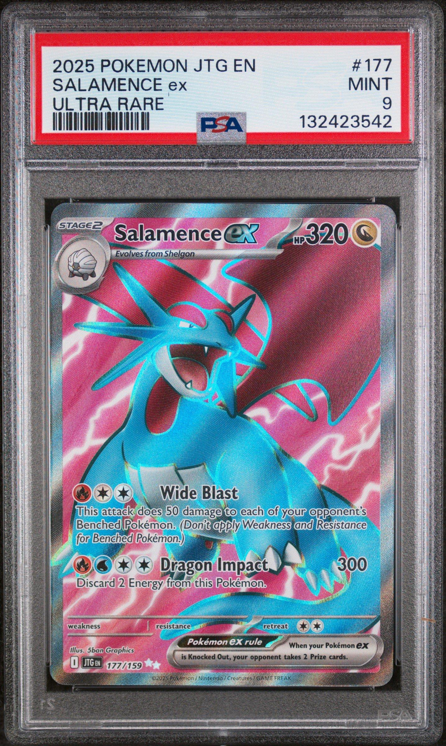2025 Pokemon Jtg En-journey Together 177 Salamence Ex Ultra Rare