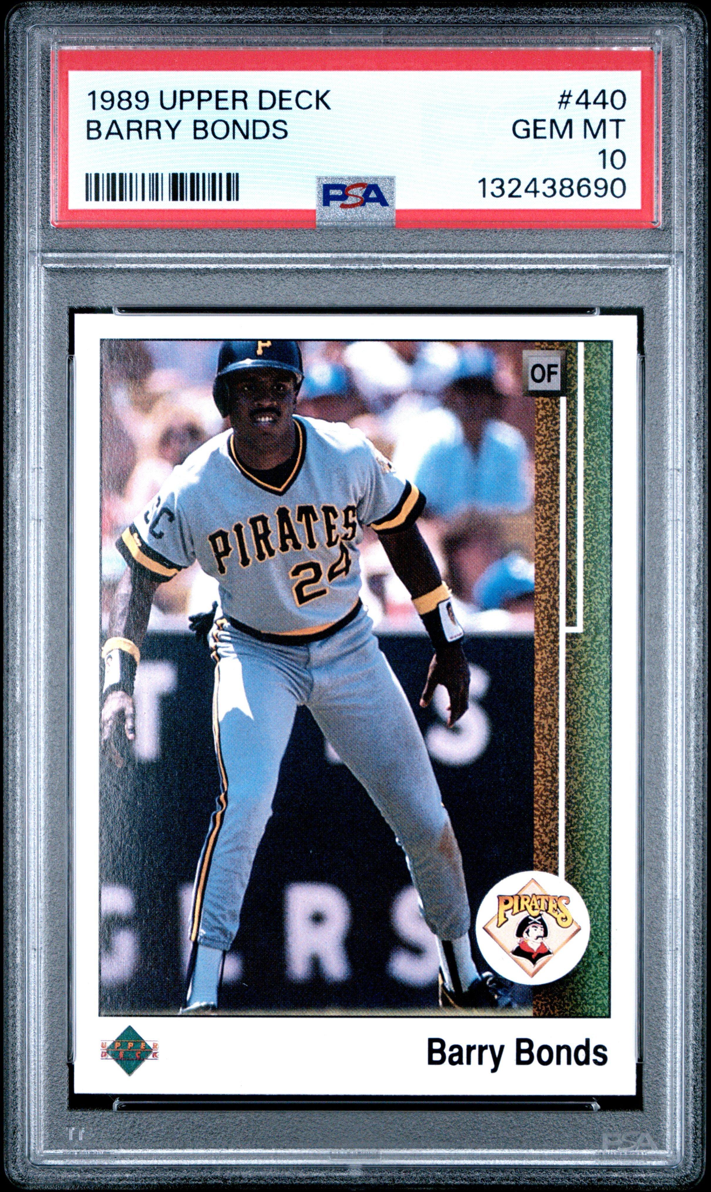 1989 Upper Deck 440 Barry Bonds PSA 10