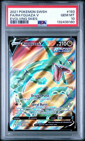 2021 Pokemon Sword & Shield Evolving Skies 193 Full Art/rayquaza V