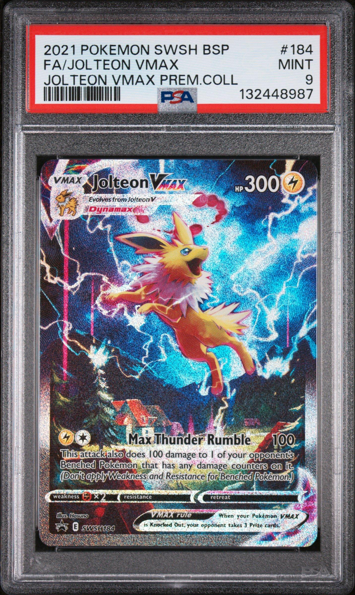 2021 Pokemon Swsh Black Star Promo 184 Full Art/jolteon Vmax