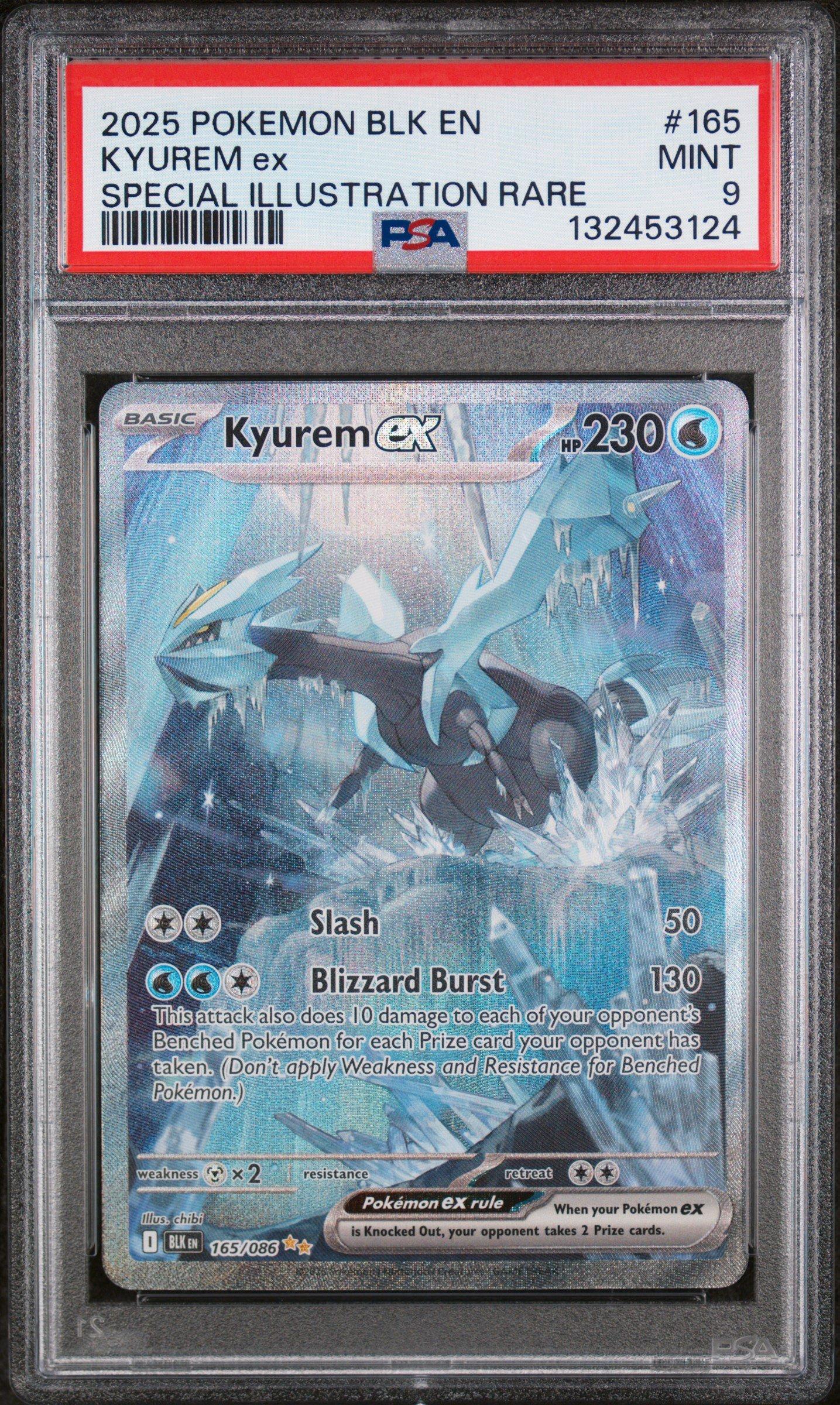 2025 Pokemon Blk En-black Bolt 165 Kyurem Ex Special Illustration