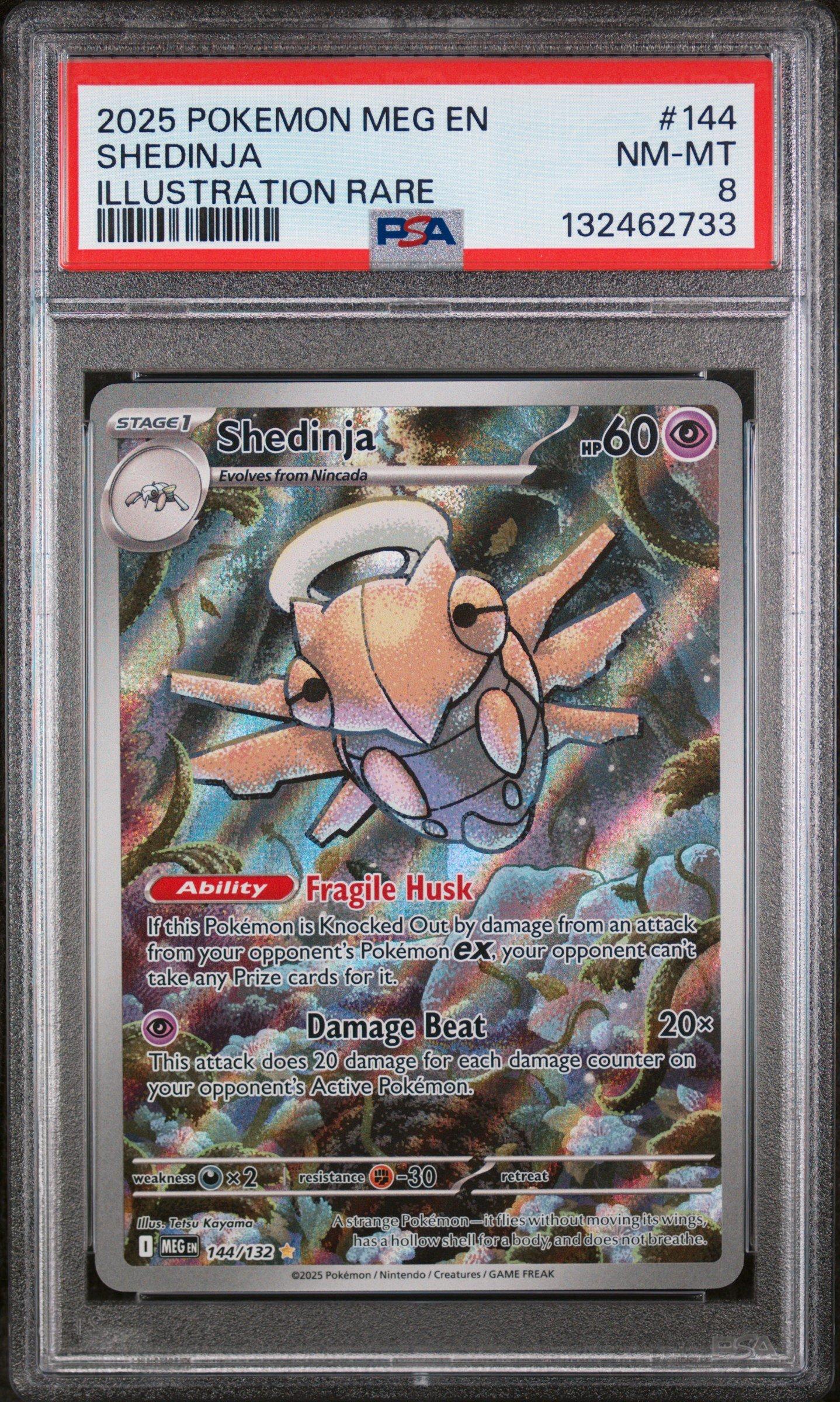 2025 Pokemon Meg En-mega Evolution 144 Shedinja Illustration Rare