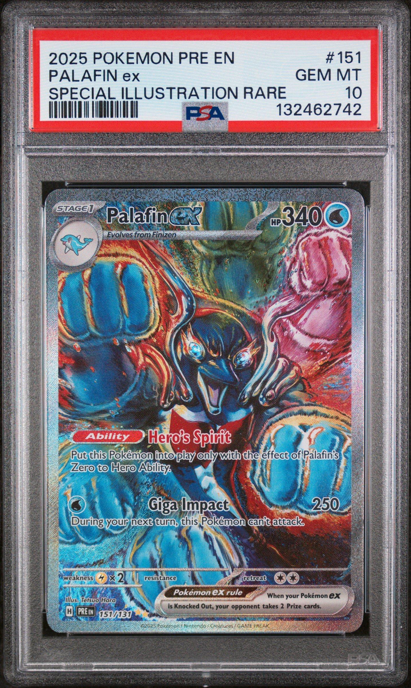 2025 Pokemon Pre En-prismatic Evolutions 151 Palafin Ex Special