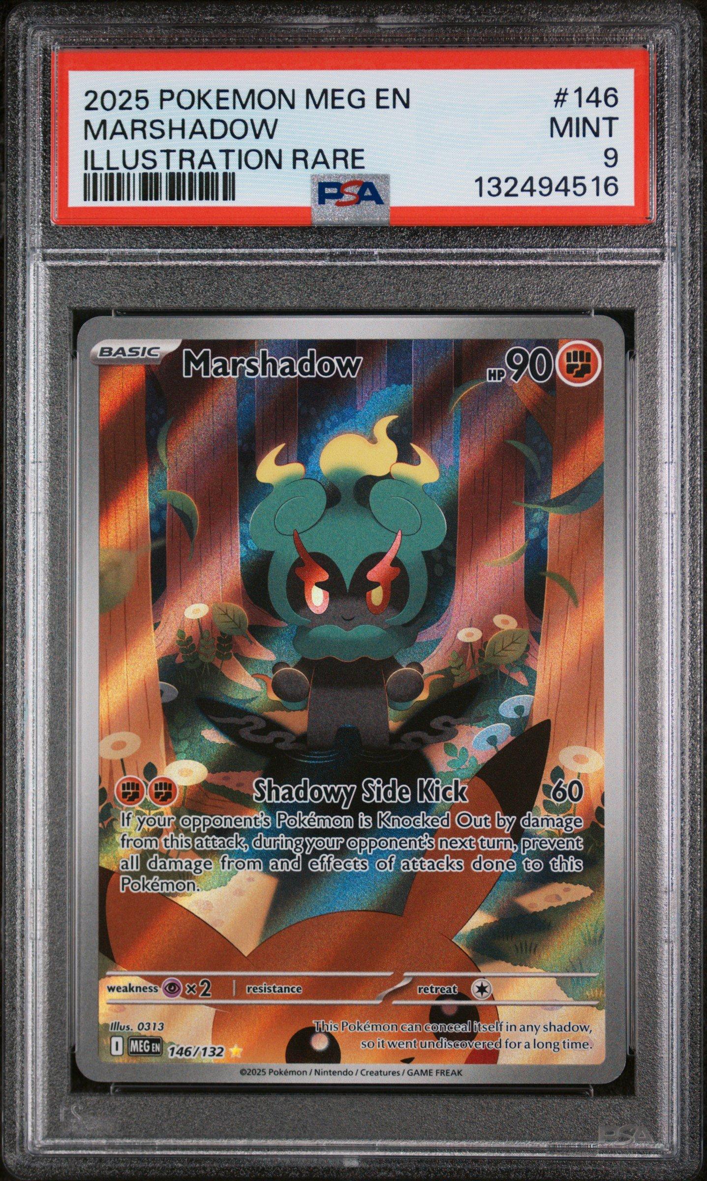 2025 Pokemon Meg En-mega Evolution 146 Marshadow Illustration Rare