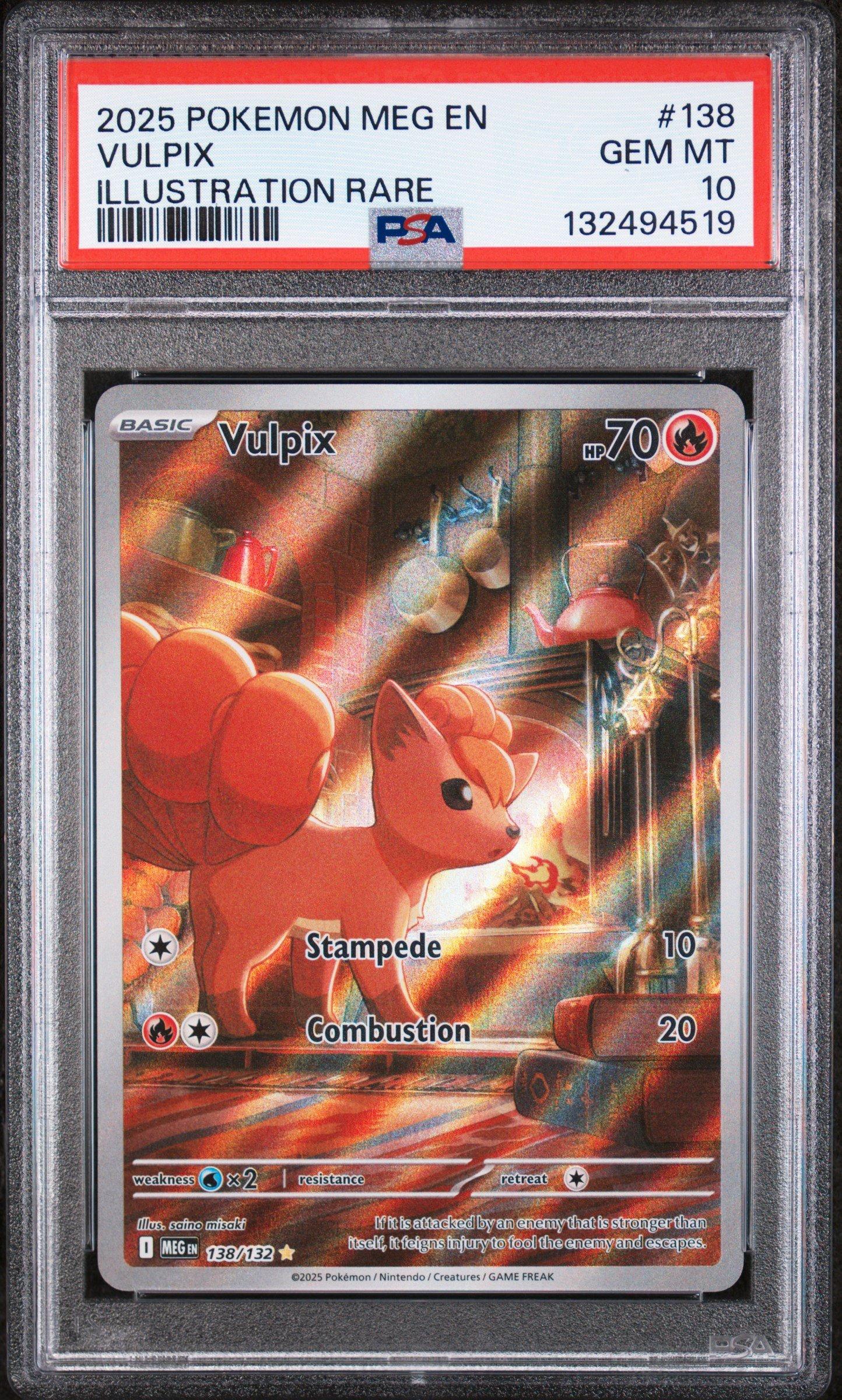 pokemon vulpix card The IR from Mega has to be one of the best simple but beautiful IR's right? : r/PokemonTCG Fire Rarity 2025 Pokemon Meg En-mega Evolution