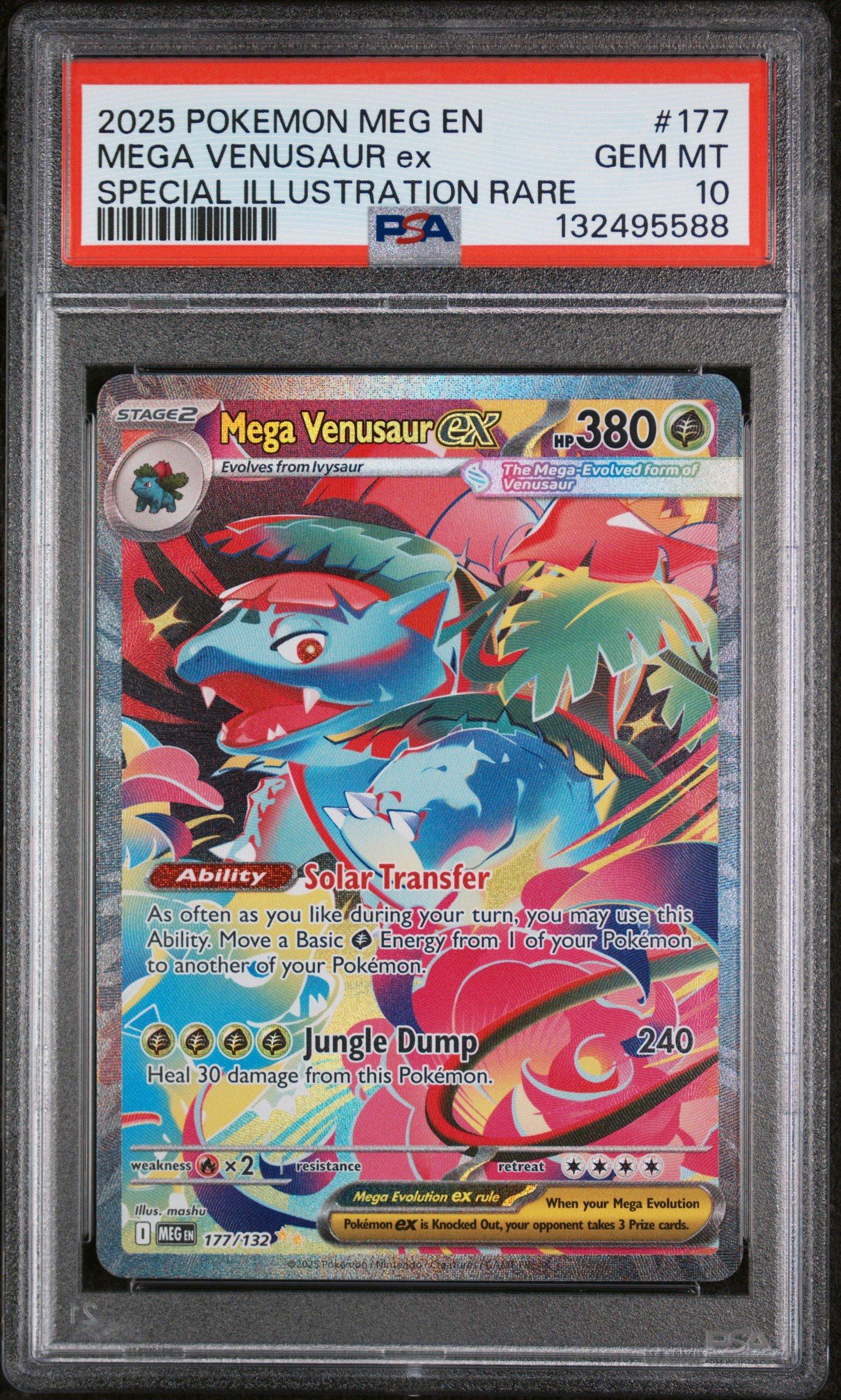 2025 Pokemon Meg En-mega Evolution 177 Mega Venusaur Ex Special