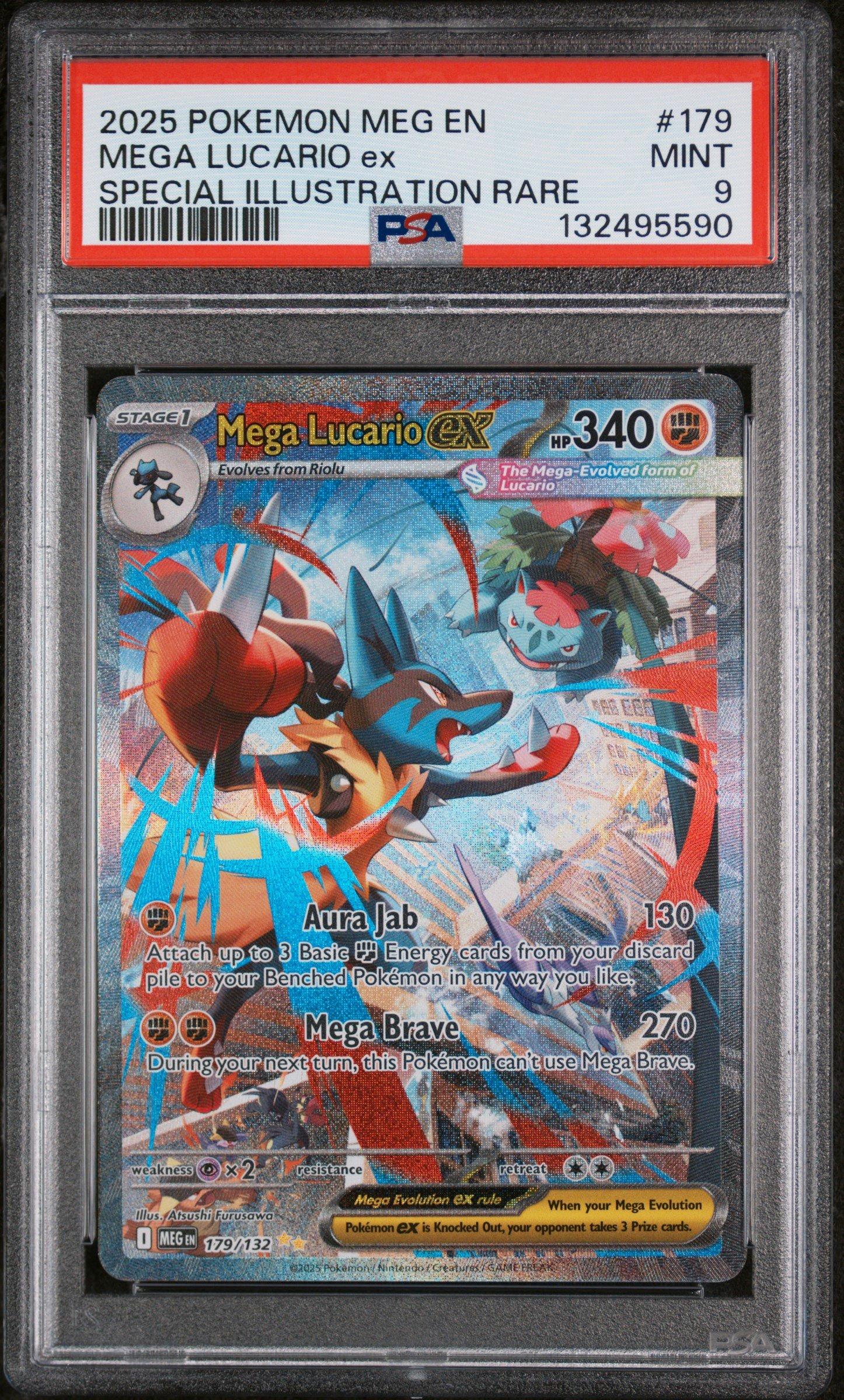 2025 Pokemon Meg En-mega Evolution 179 Mega Lucario Ex Special