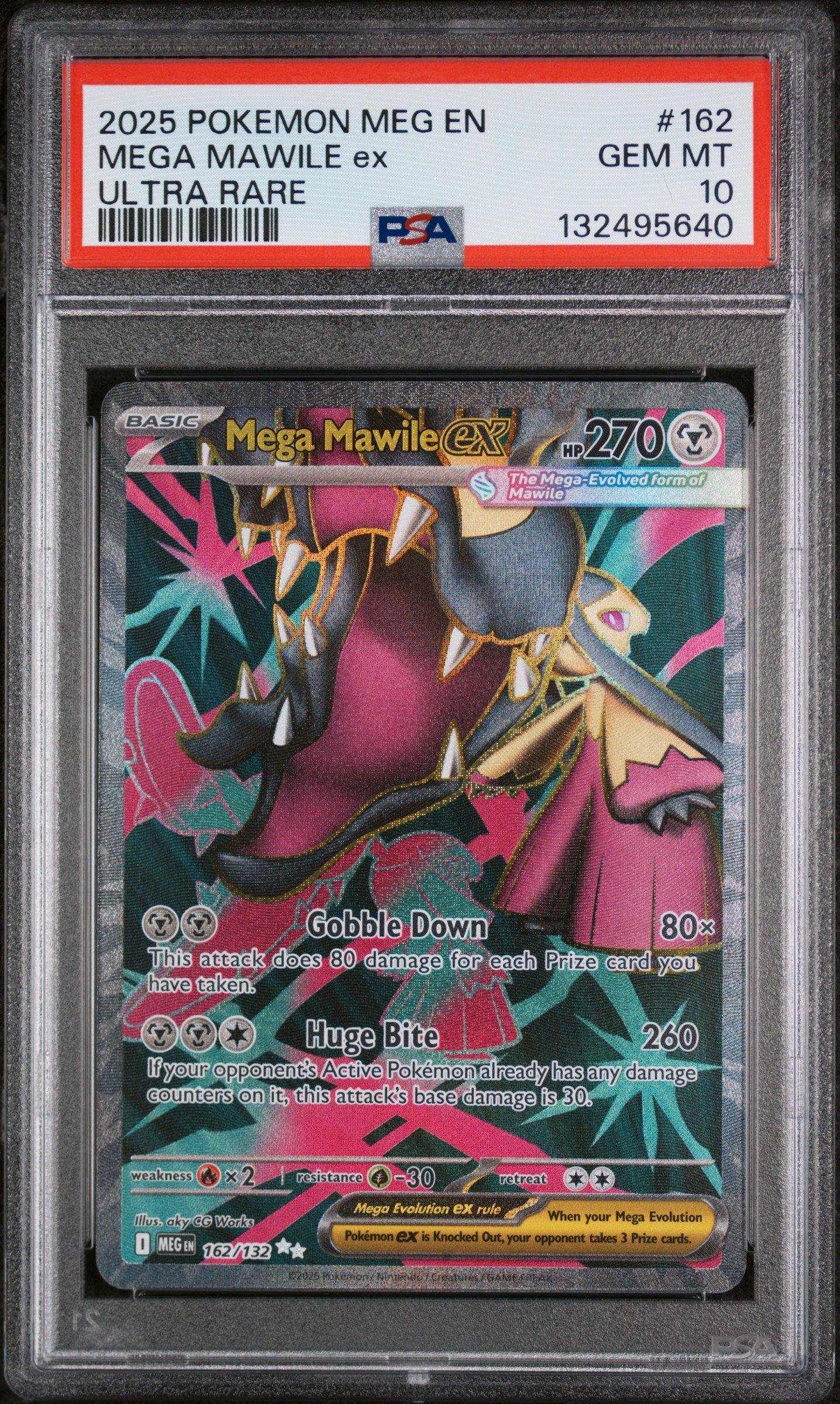 2025 Pokemon Meg En-mega Evolution 162 Mega Mawile Ex Ultra Rare