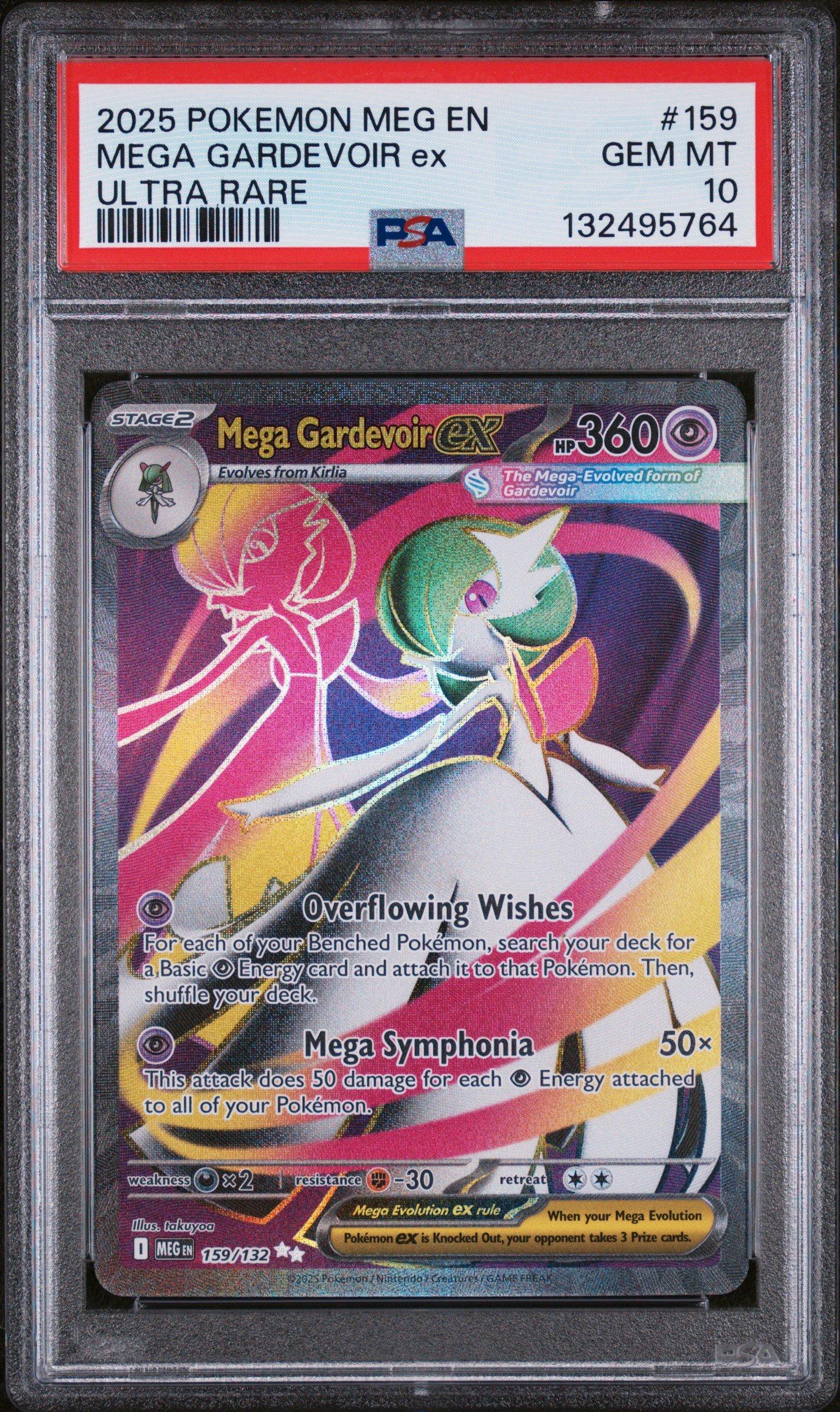 2025 Pokemon Meg En-mega Evolution 159 Mega Gardevoir Ex Ultra