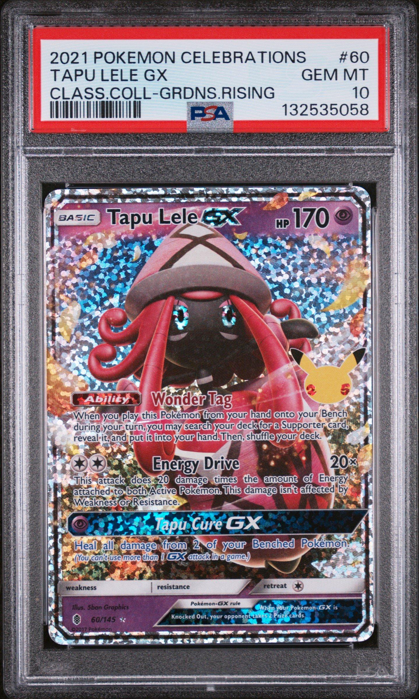 2021 Pokemon Celebrations Classic Collection 60 Tapu Lele Gx PSA