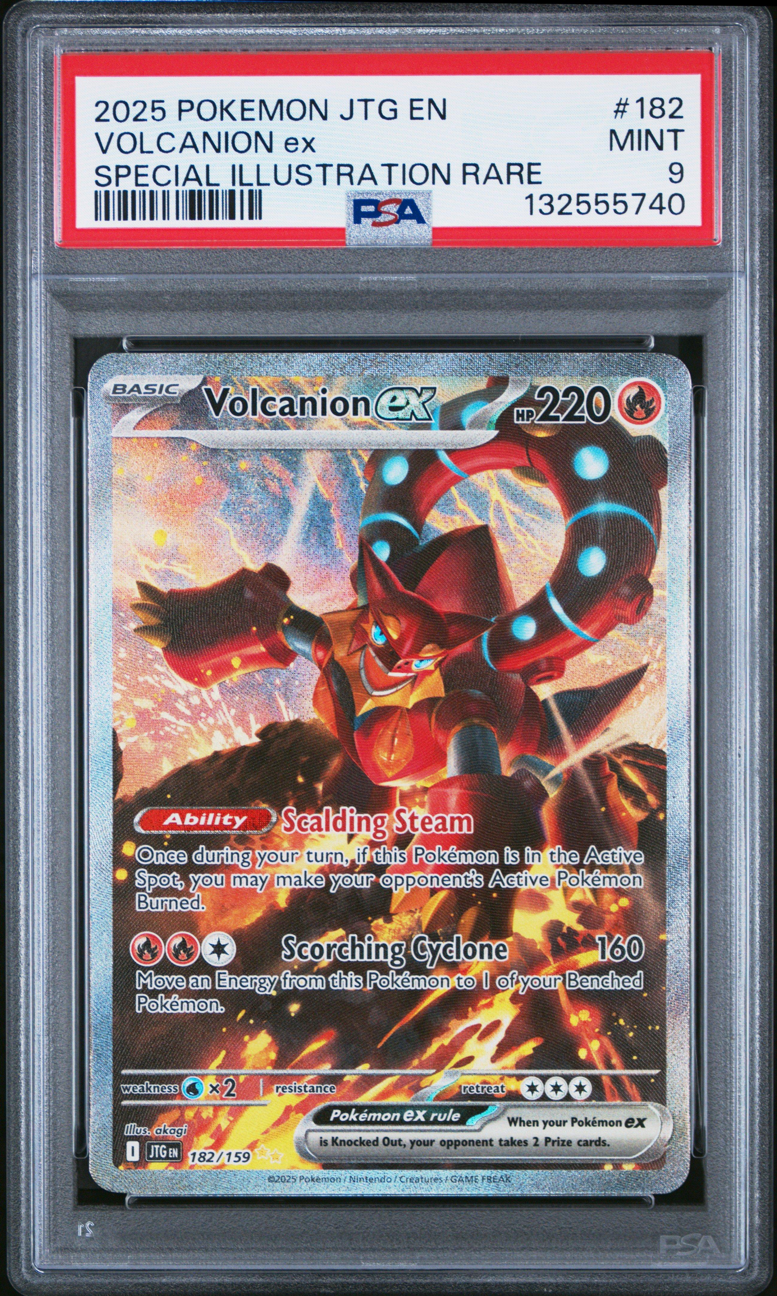 2025 Pokemon Jtg En-journey Together 182 Volcanion Ex Special