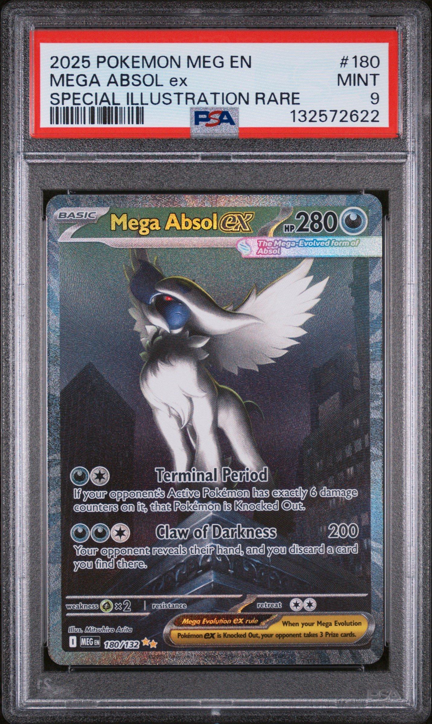 2025 Pokemon Meg En-mega Evolution 180 Mega Absol Ex Special