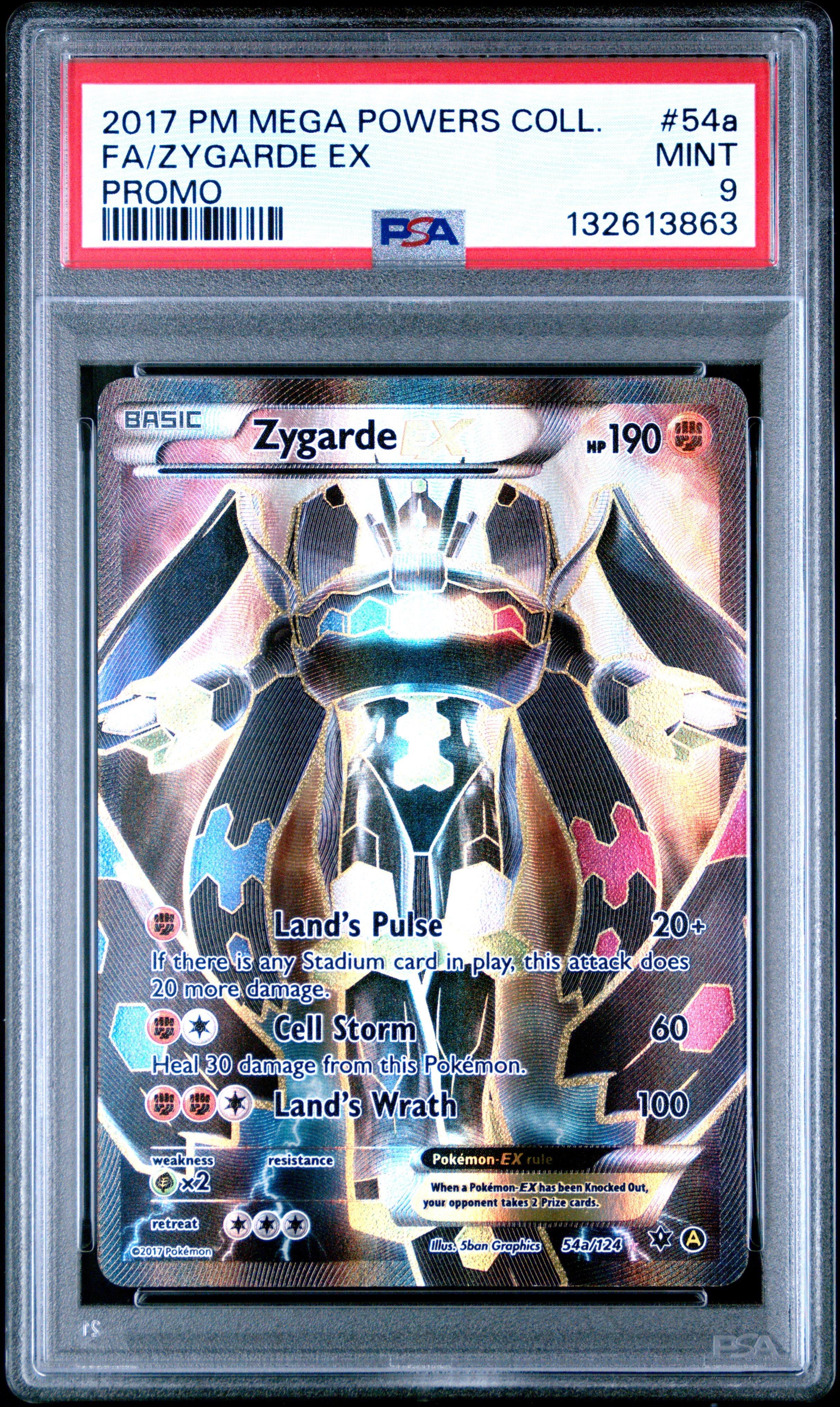 2017 Pokemon Mega Powers Collection Promo 54a Full Art/zygarde Ex