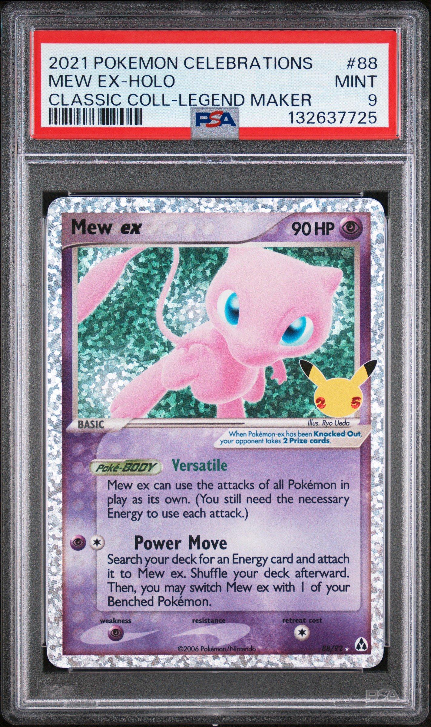 2021 mew pokemon card Graded V Japanese Pokémon Psychic Max Miracle (130) This attacks damage isnt affected by any effects on your opponents Active Pokémon Fanatics Authentic Mew 2021 Pokemon