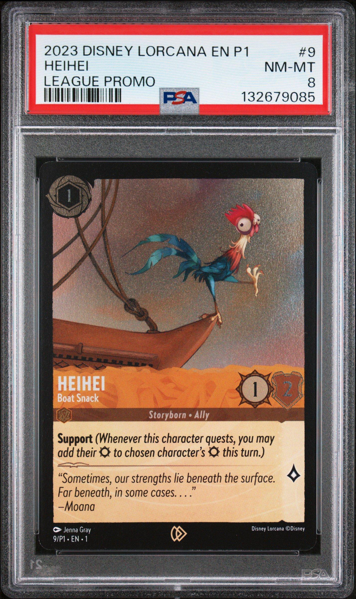 2023 Disney Lorcana En P1-promo 9 Heihei - Boat Snack League Promo