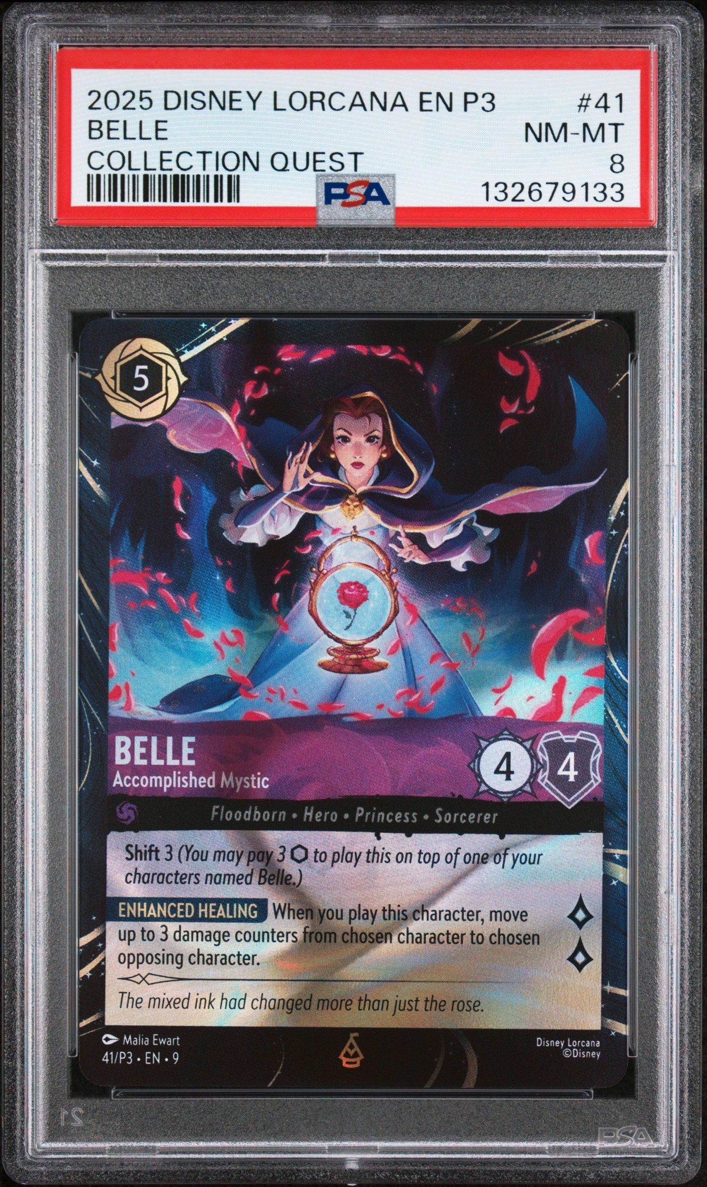 ロルカナ　BELLE 2025 Disney Lorcana En P3-promo 41 Belle - Accomplished Mystic
