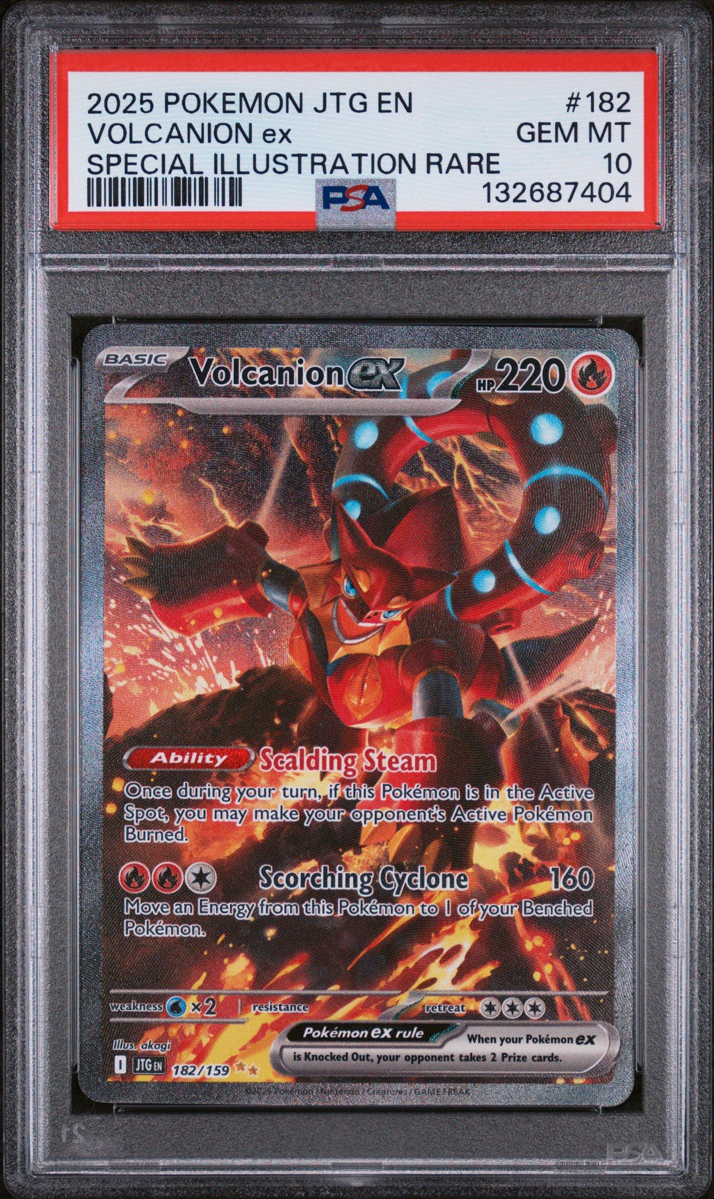 volcanion ex pokemon card - 171/159 - SV09: Journey Together Colorless Volcanic Heat (130) This Pokmon cant attack during your next turn 2025 Pokemon Jtg En-journey Together