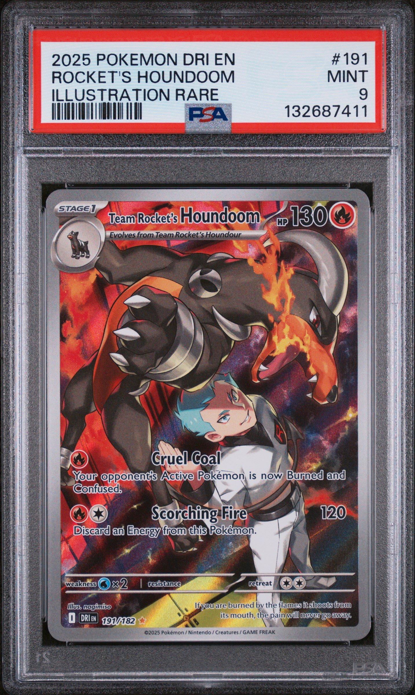 2025 Pokemon Dri En-destined Rivals 191 Team Rocket's Houndoom