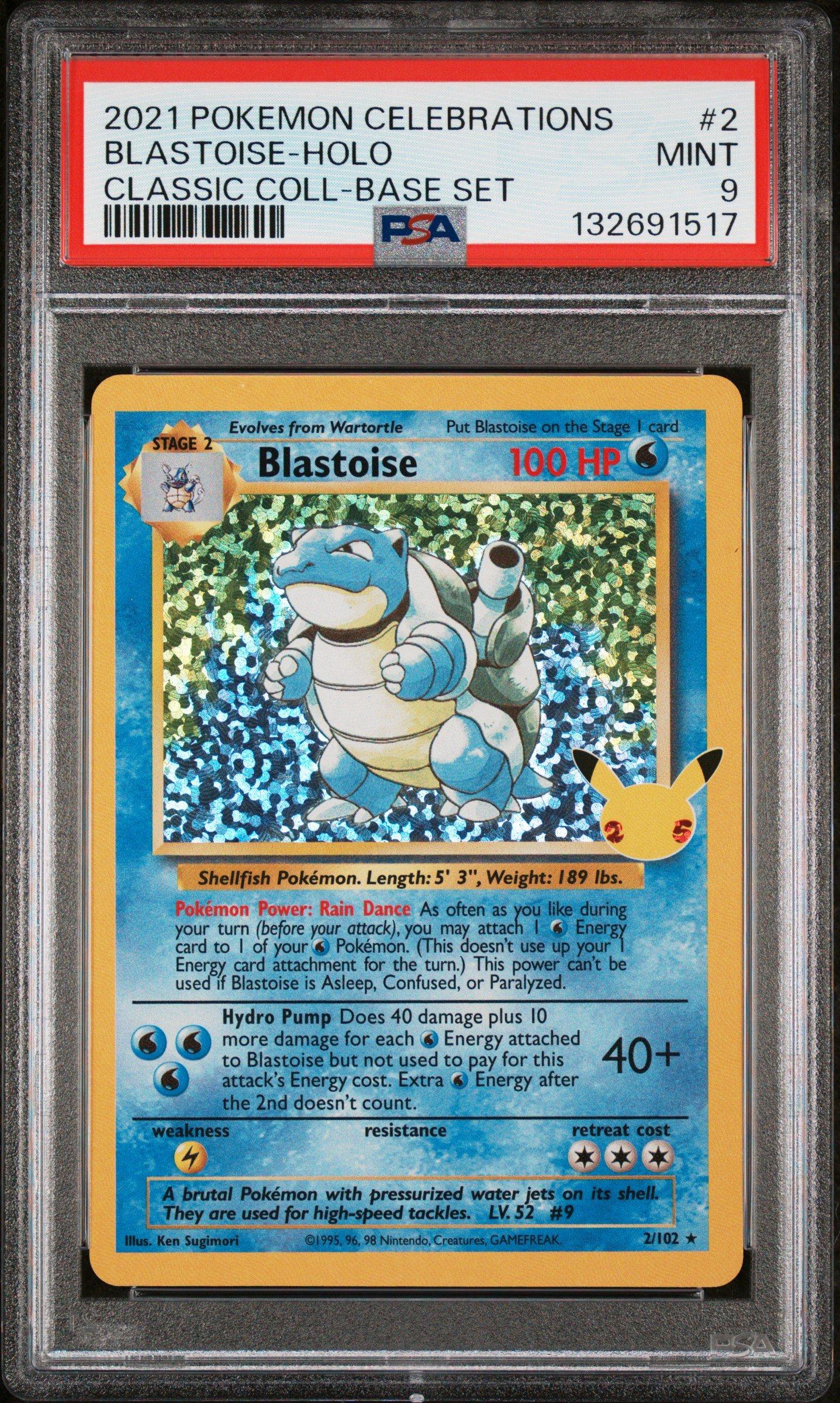 2021 Pokemon Celebrations Classic Collection 2 Blastoise-holo PSA