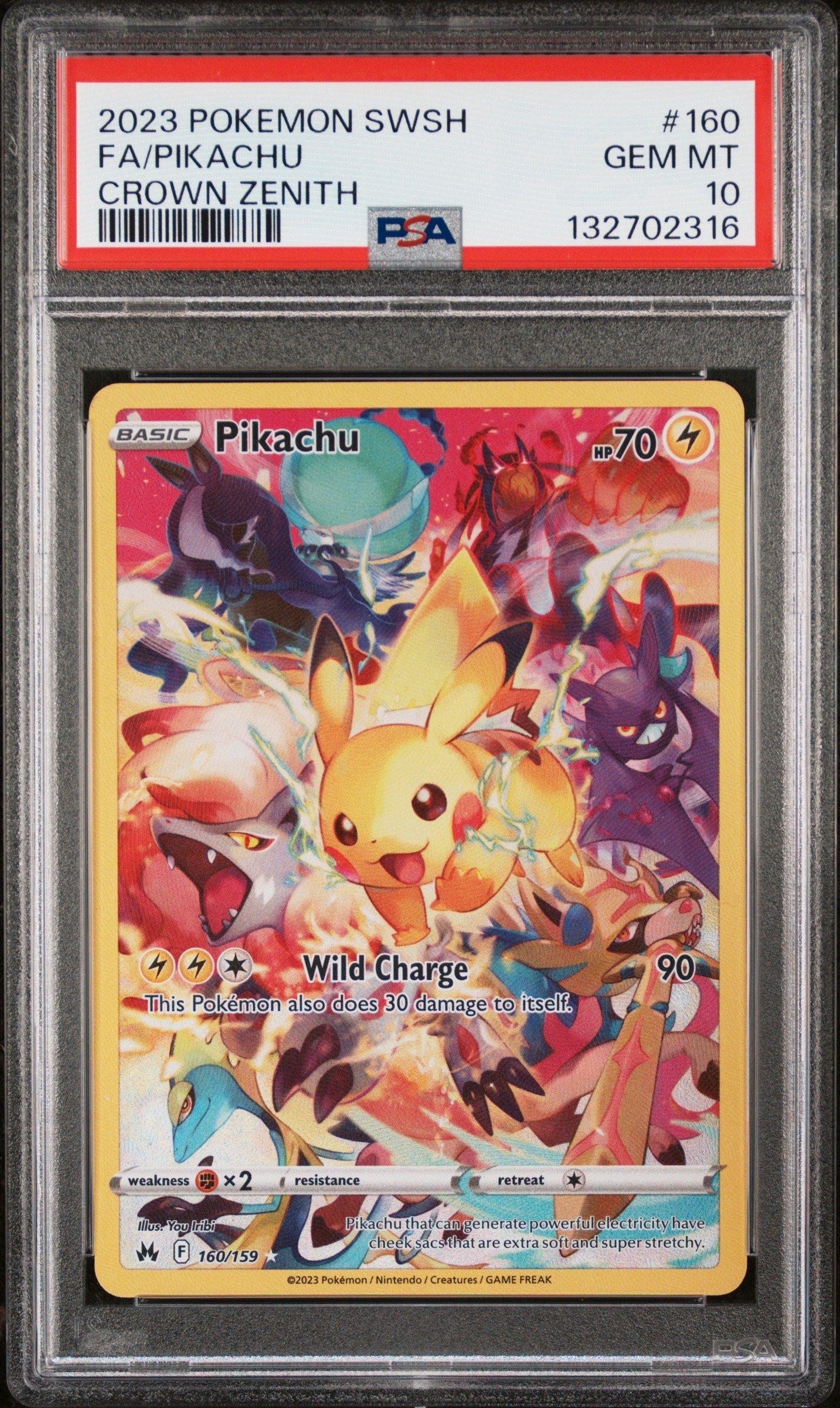 2023 ピカチュウ #236 PSA Gem Mint 10 2枚セット 2023 Pokemon Sword And Shield Crown Zenith 160 Full Art/pikachu