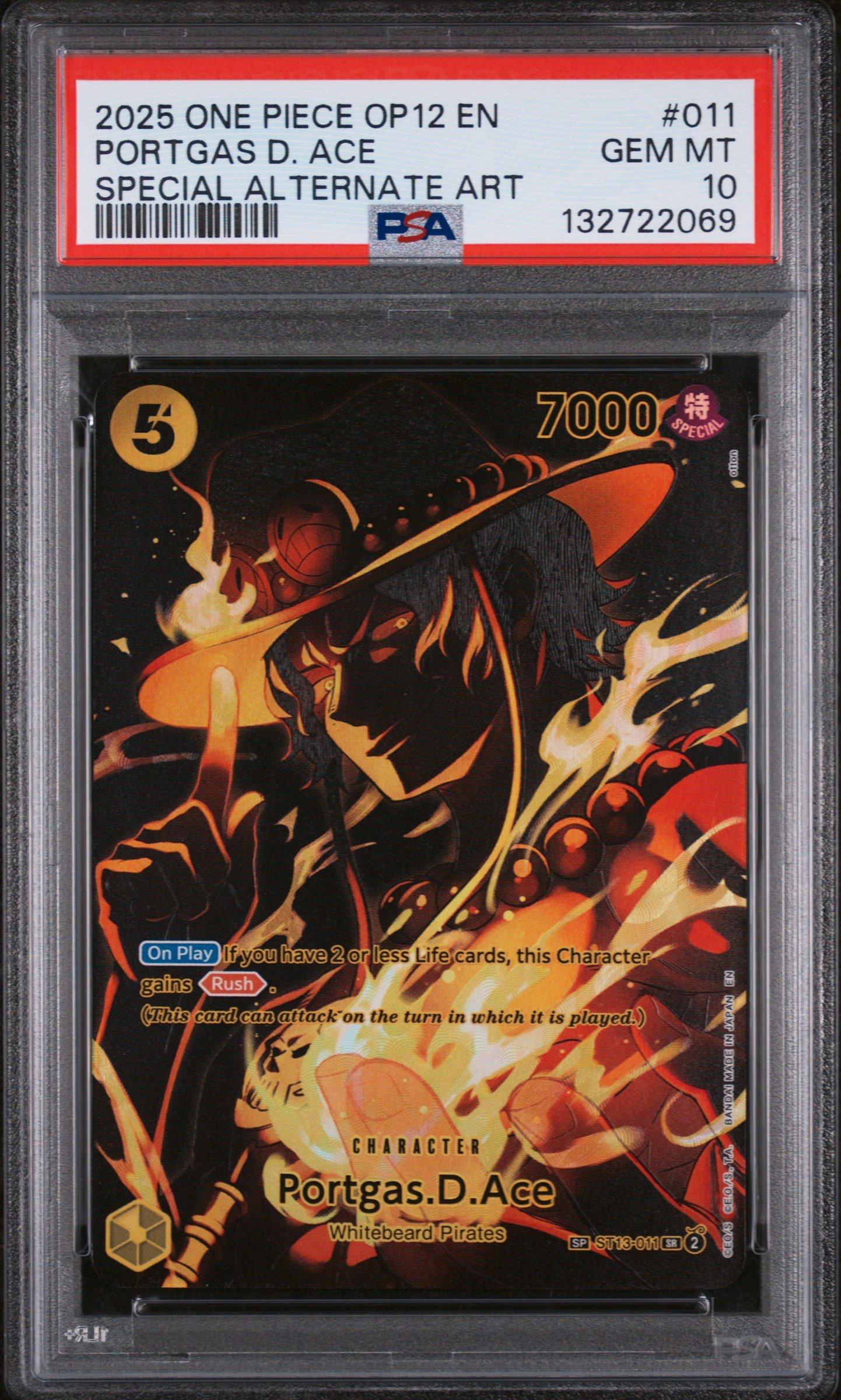 2025 One Piece Op12-legacy Of The Master 011 Portgas D. Ace
