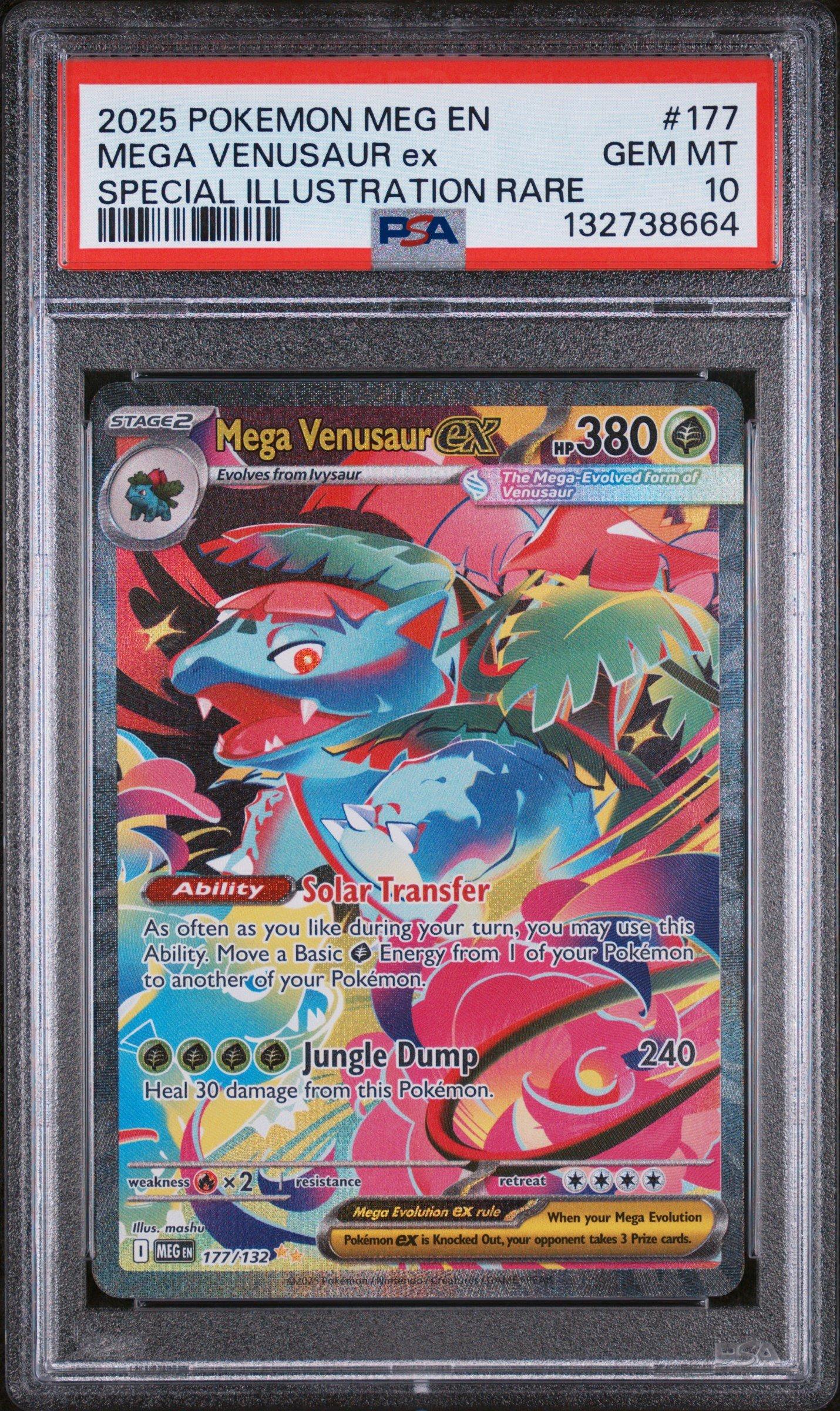 2025 Pokemon Meg En-mega Evolution 177 Mega Venusaur Ex Special