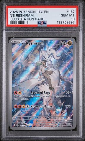 2025 Pokemon Jtg En-journey Together 167 N's Reshiram Illustration
