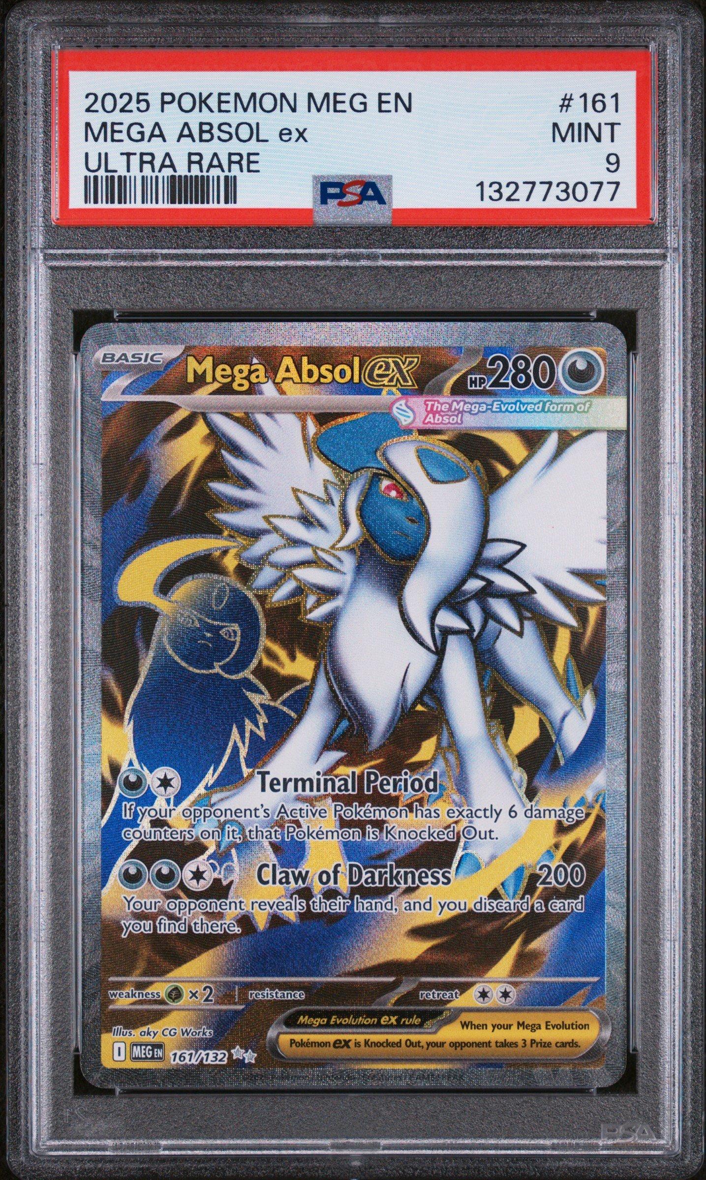 2025 Pokemon Meg En-mega Evolution 161 Mega Absol Ex Ultra Rare