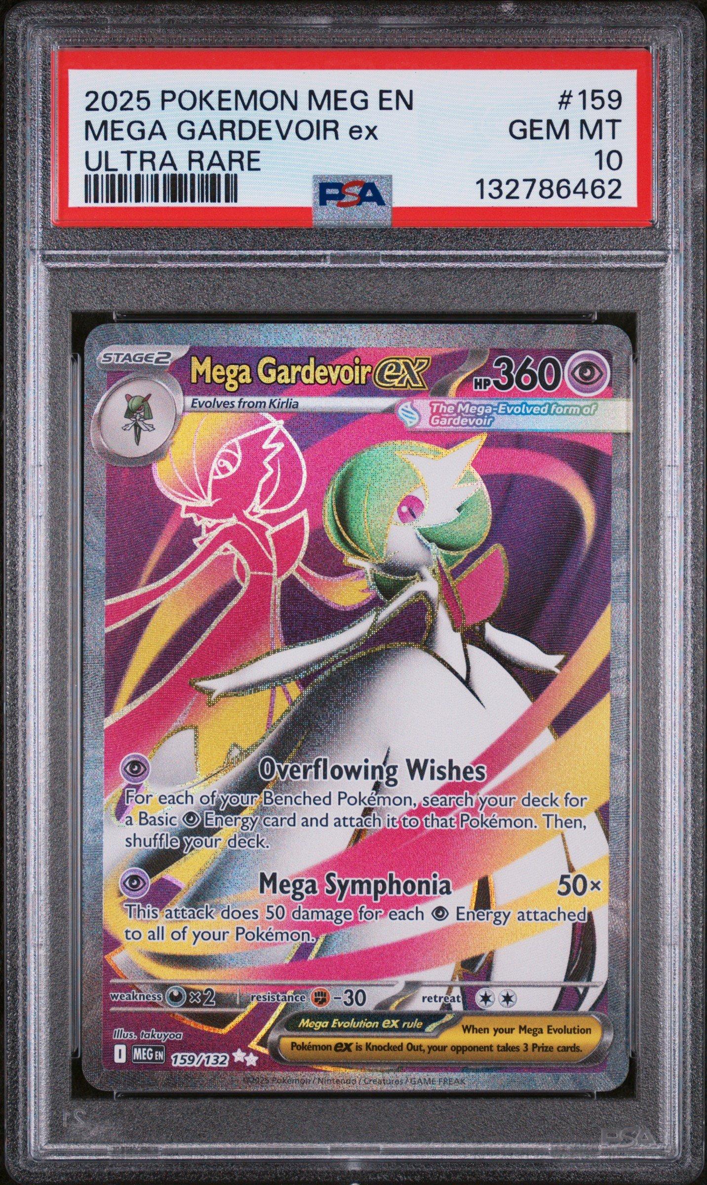2025 Pokemon Meg En-mega Evolution 159 Mega Gardevoir Ex Ultra