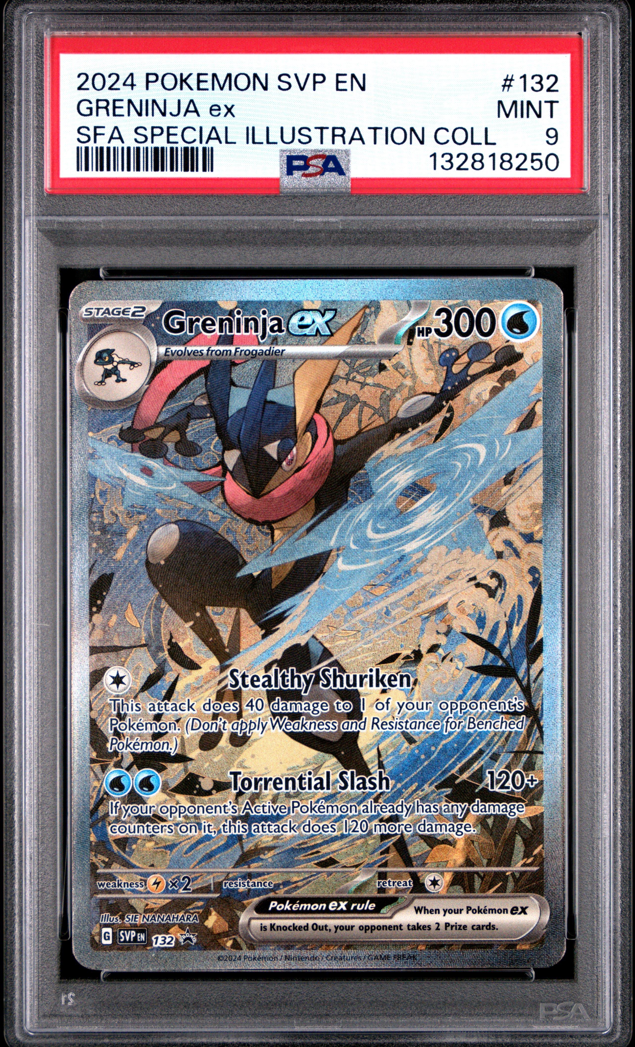 2024 Pokemon Svp En-sv Black Star Promo 132 Greninja Ex Shrouded