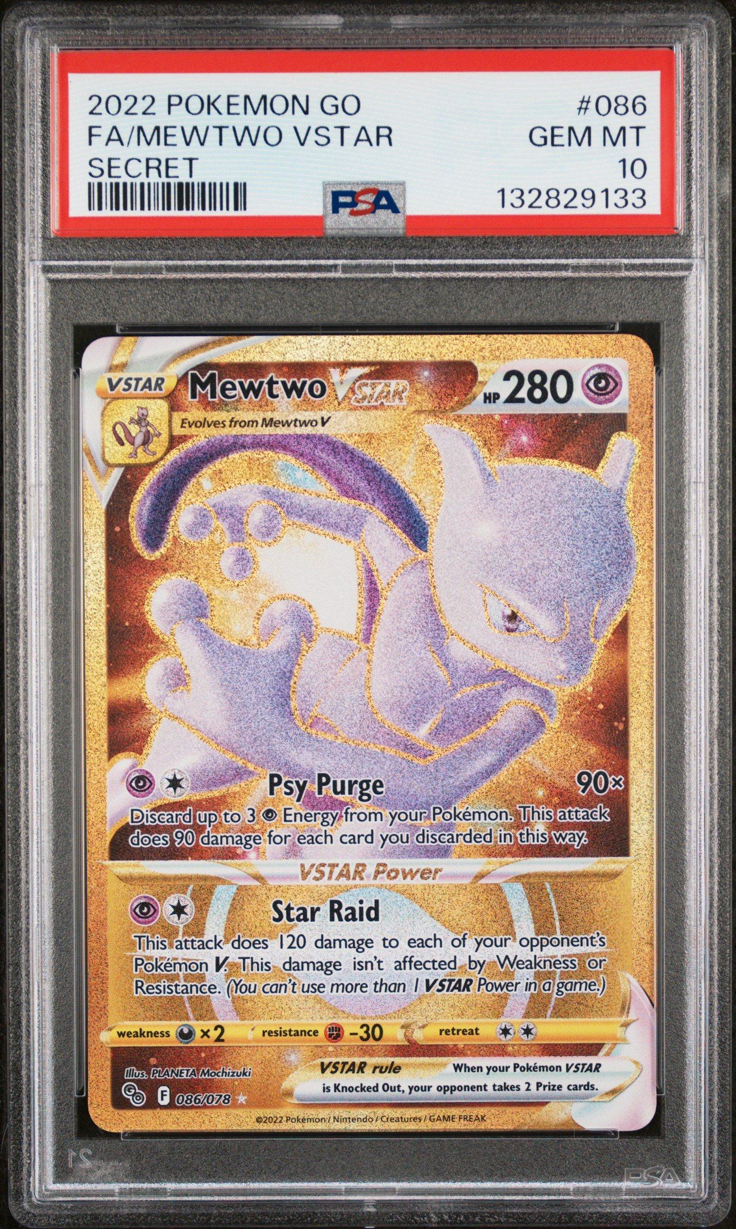 ミュウツーV 2022 POKEMON GO Psa10 2022 Pokemon Go 072 Full Art/mewtwo V PSA 10 Graded Card | GameStop