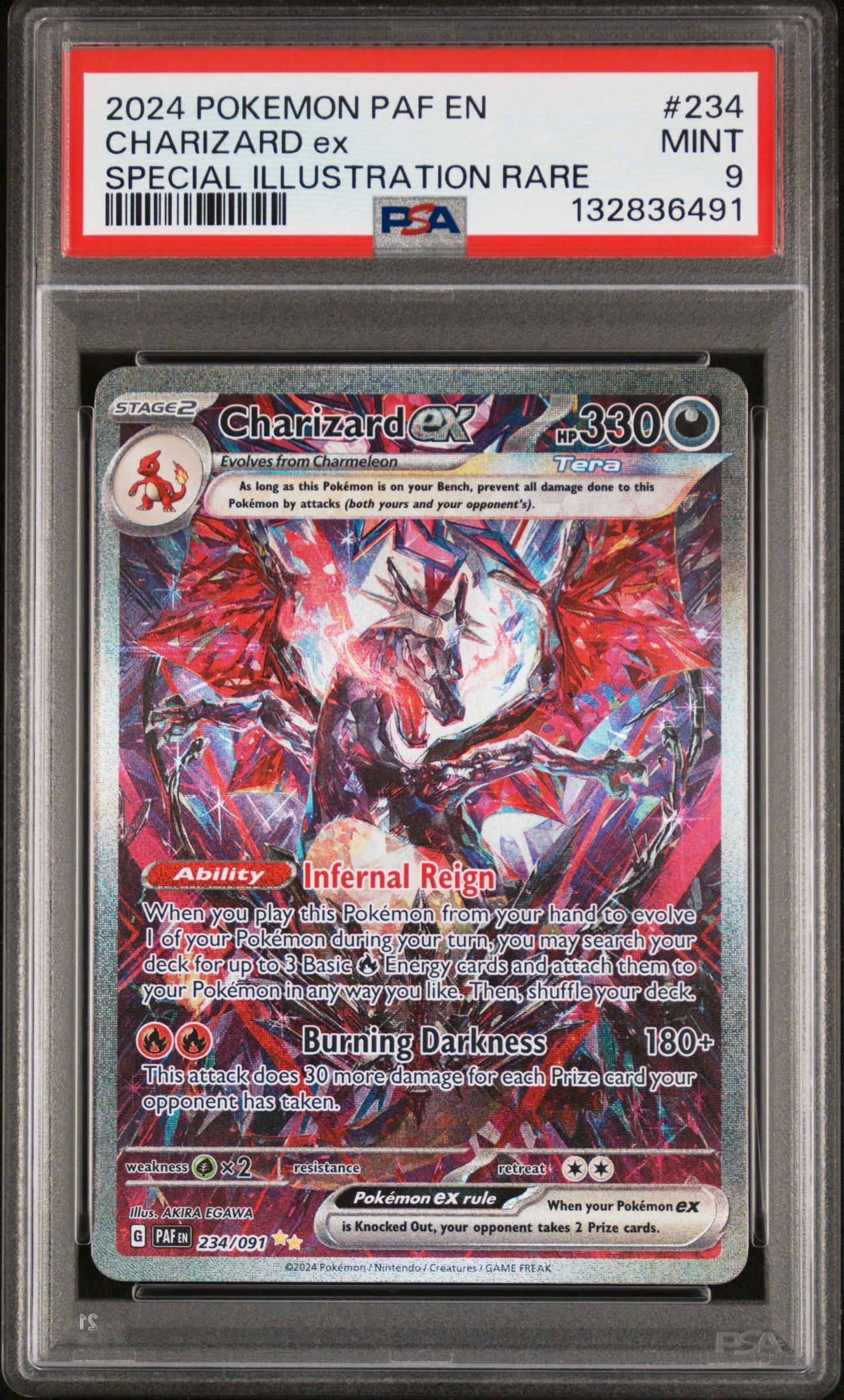 2024 Pokemon Paf En-paldean Fates 234 Charizard Ex Special