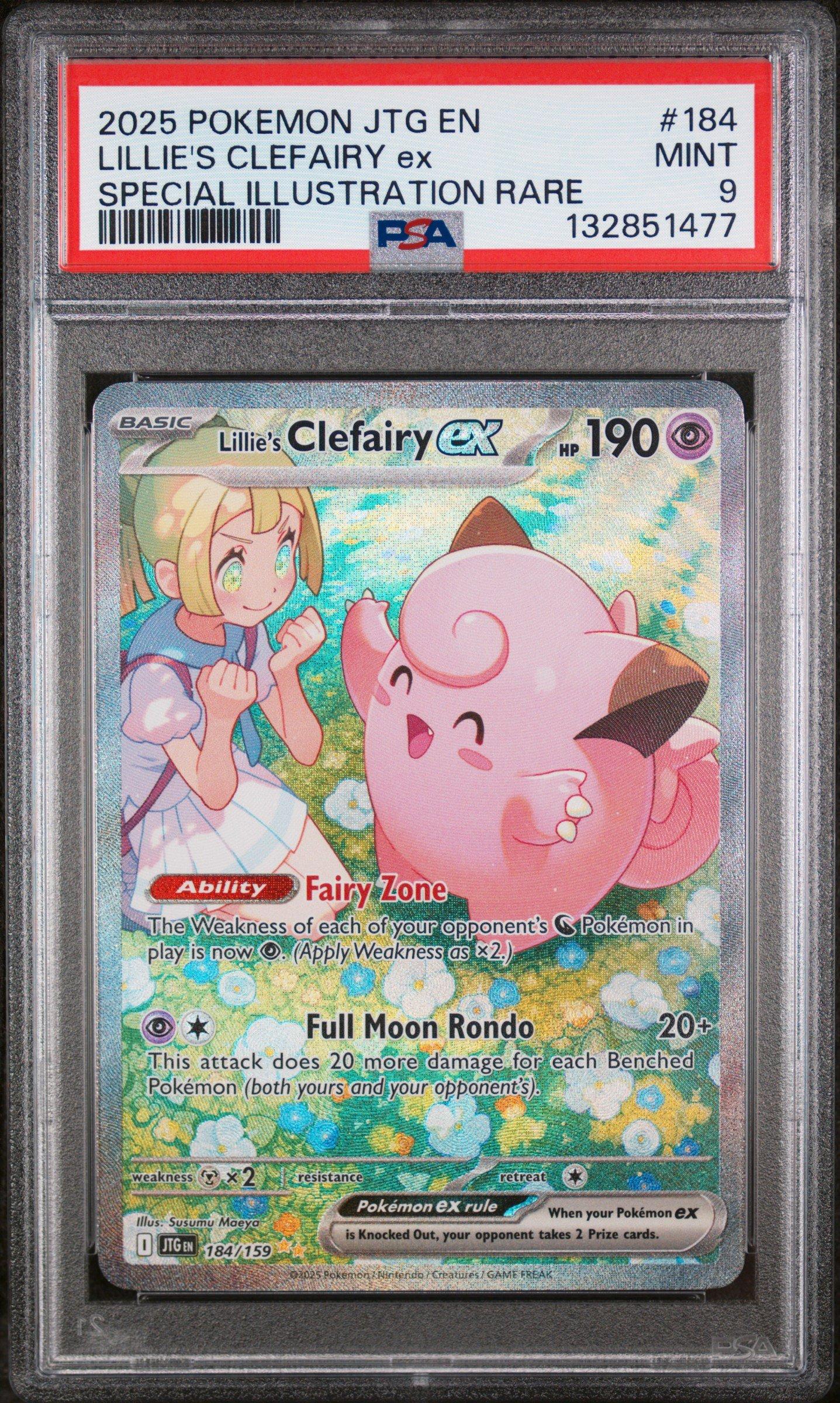 2025 Pokemon Jtg En-journey Together 184 Lillie's Clefairy Ex