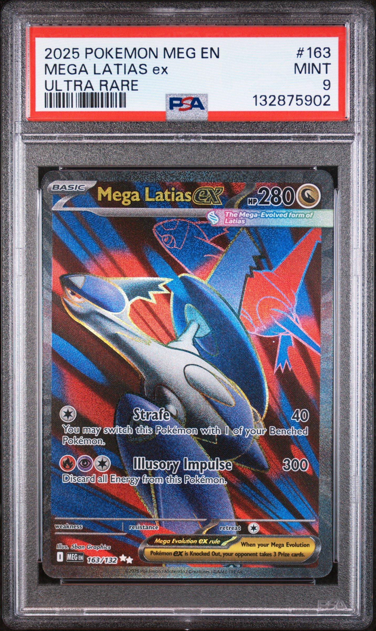 2025 Pokemon Meg En-mega Evolution 163 Mega Latias Ex Ultra Rare