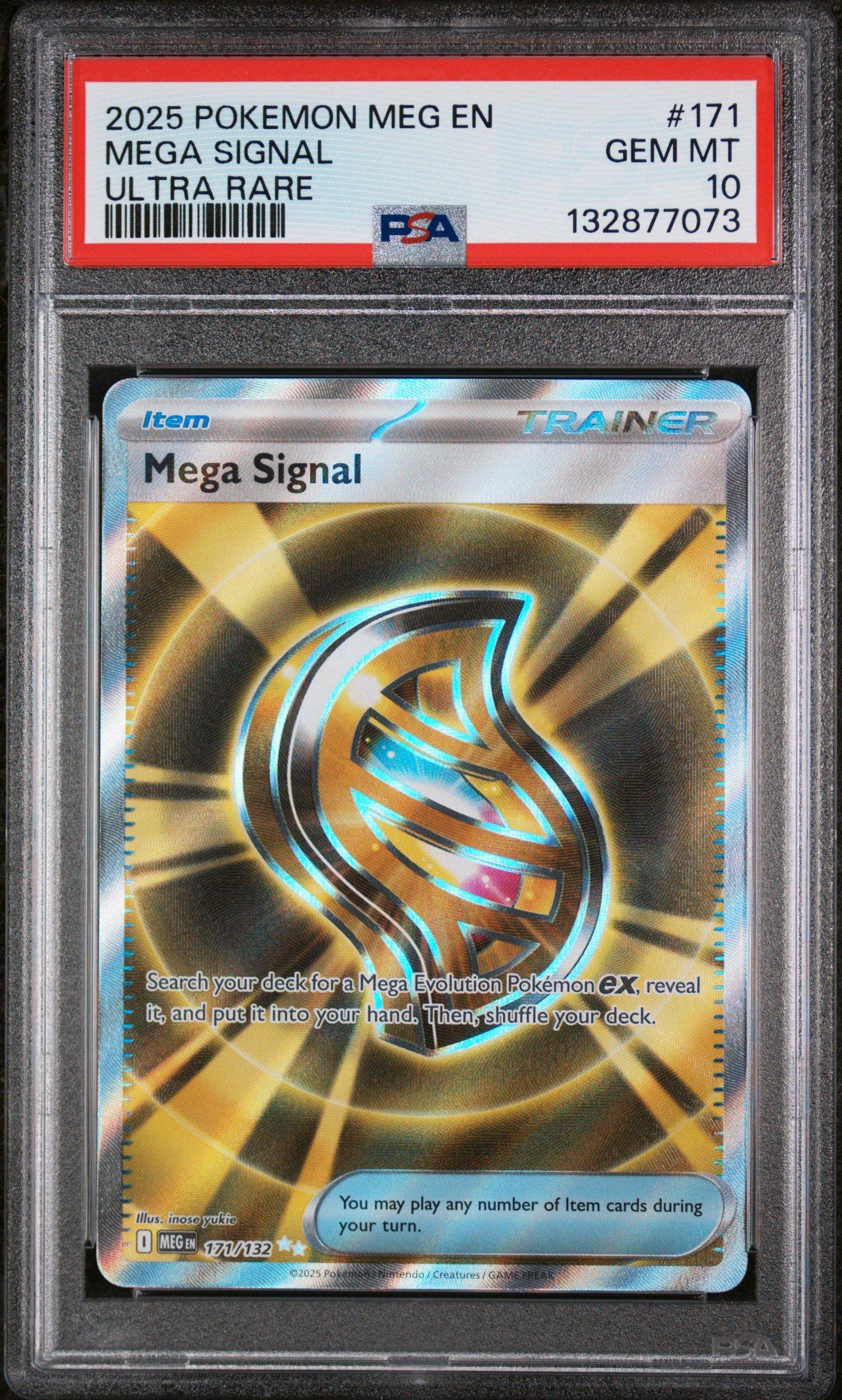 特殊エネルギー 168/171【PSA10】 2025 Pokemon Meg En-mega Evolution 171 Mega Signal Ultra Rare PSA