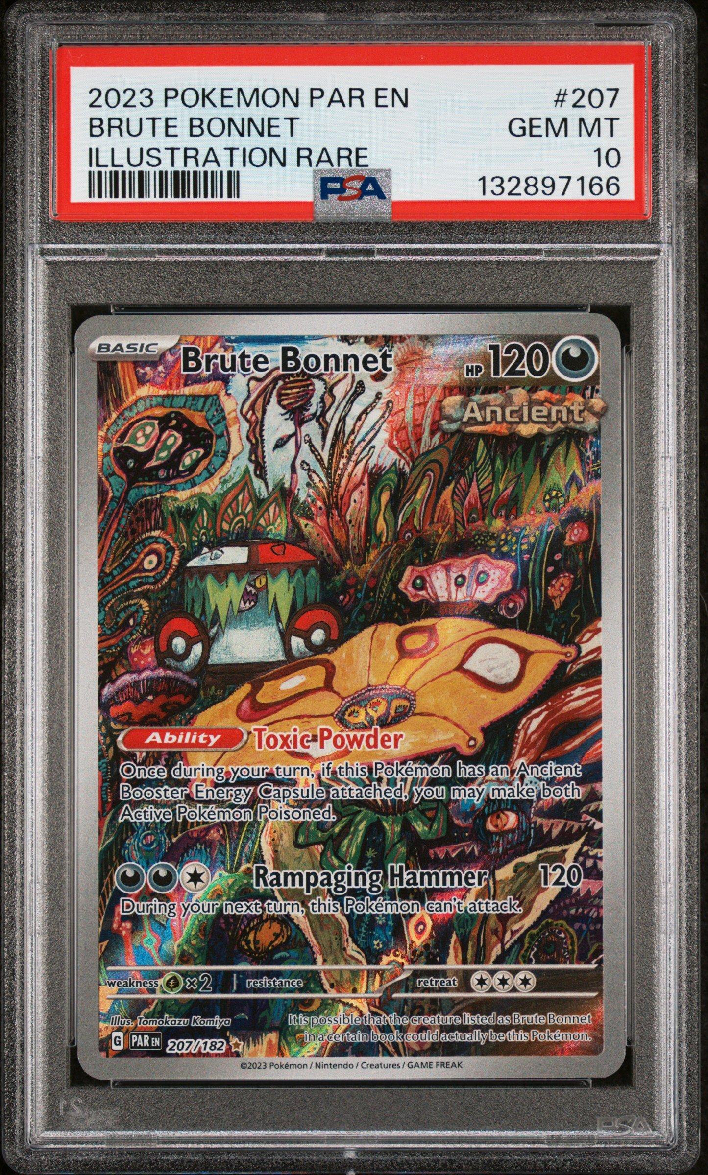 brute bonnet pokemon card value | (123/182) [Scarlet & Violet: Paradox Rift] Ability  Toxic Powder Once during your turn Brute Bonnet Pokemon Cards Price