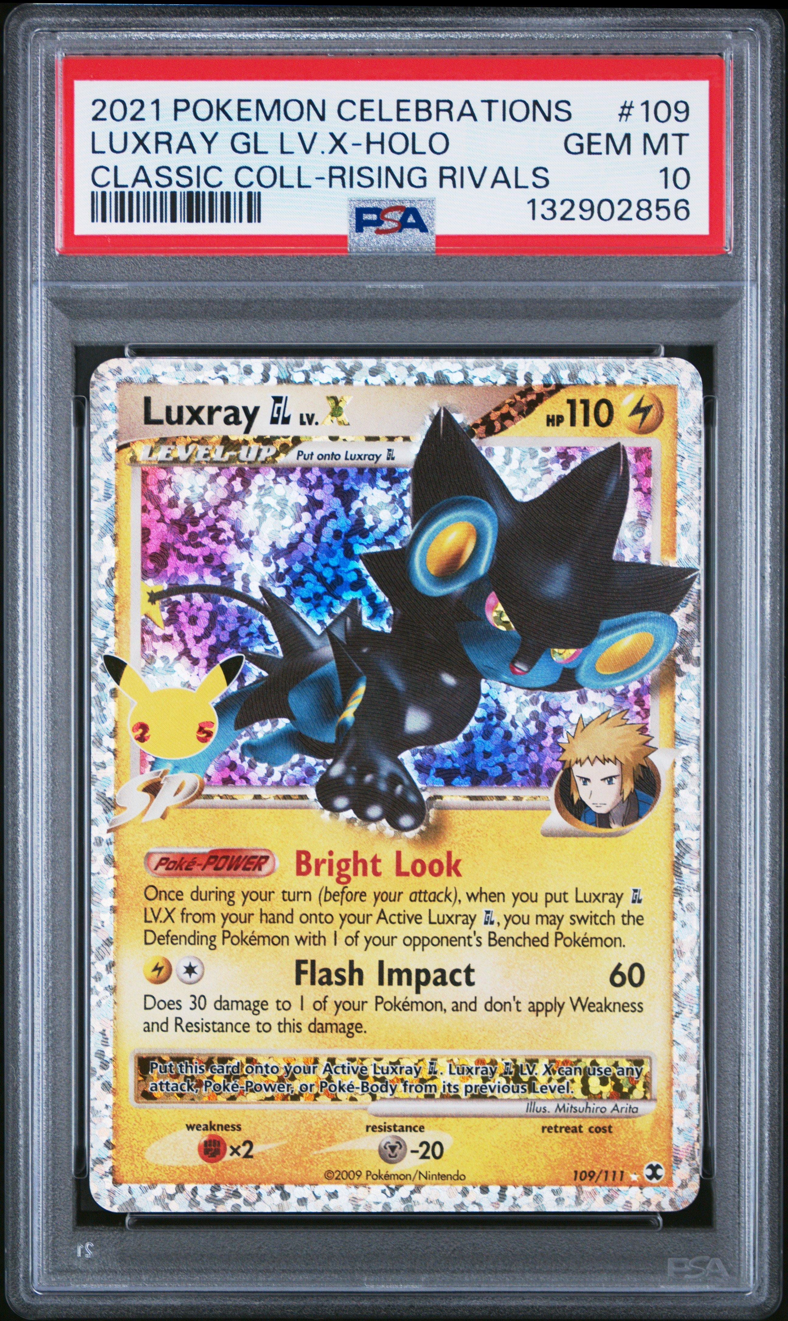 ポケモンカード LUXRAY GL LV.X HOLO PSA 10 2021 Pokemon Celebrations Classic Collection 109 Luxray Gl Lv.x