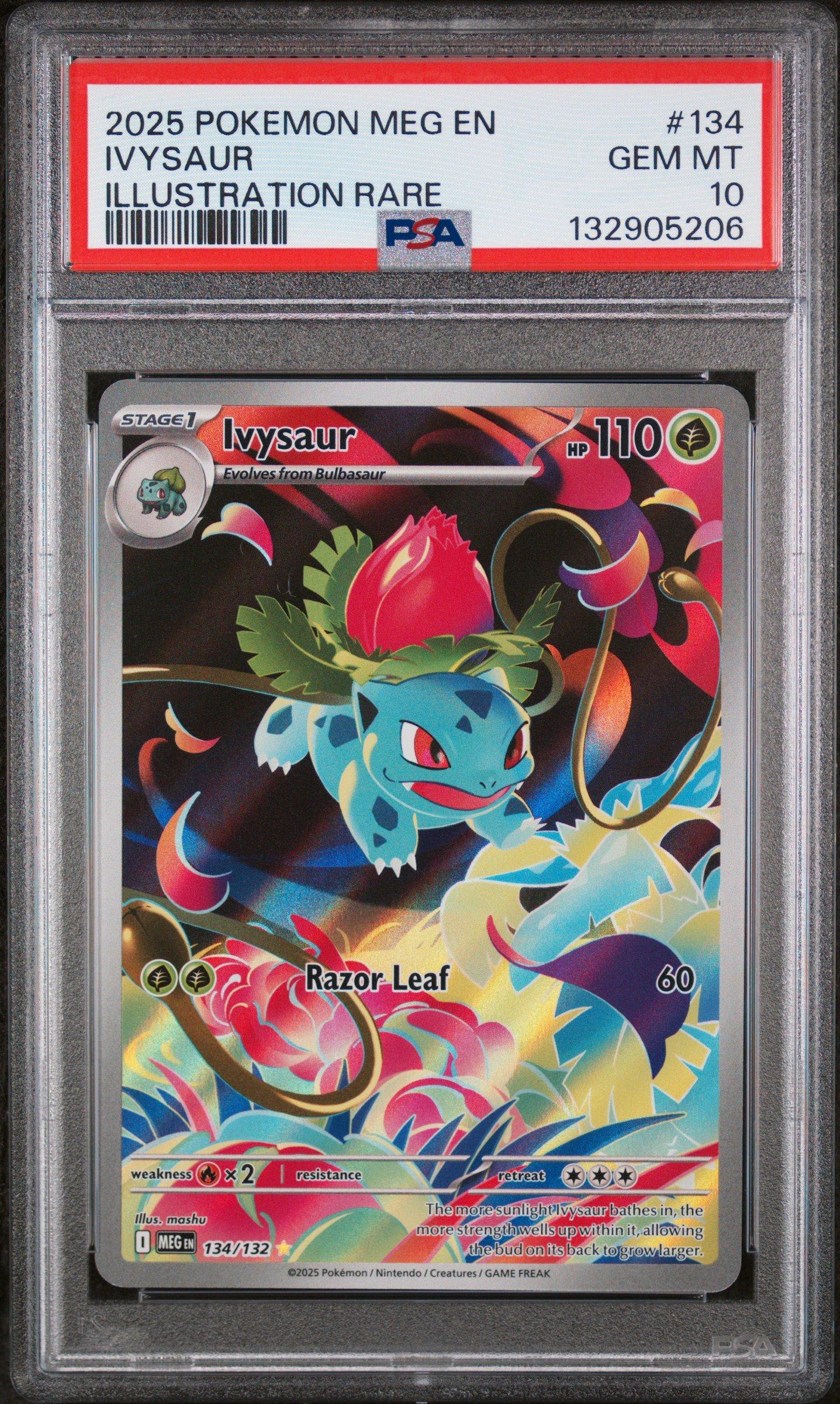 2025 Pokemon Meg En-mega Evolution 134 Ivysaur Illustration Rare