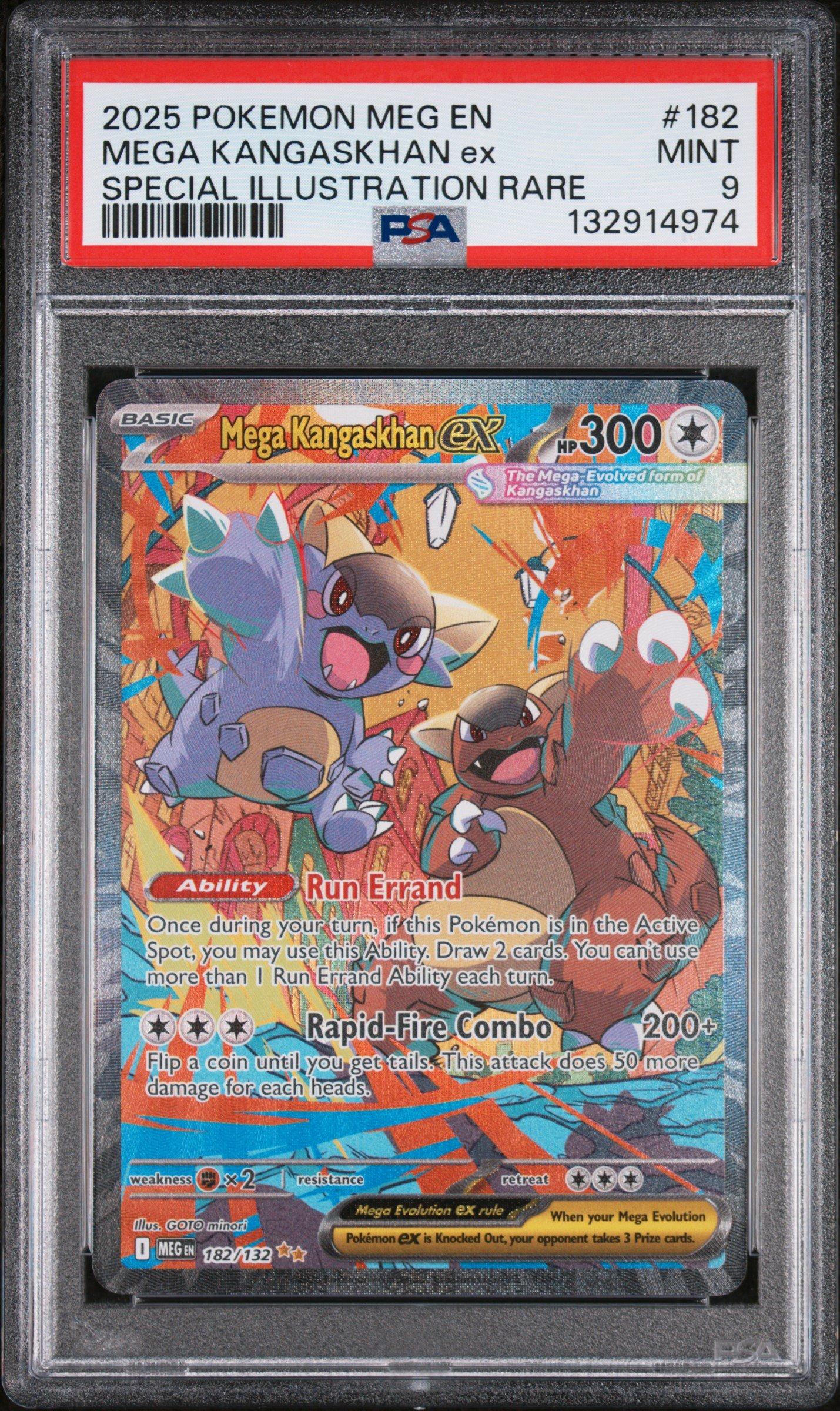 ☆　No.15 No.T4 No.25 2025 Pokemon Meg En-mega Evolution 182 Mega Kangaskhan Ex Special