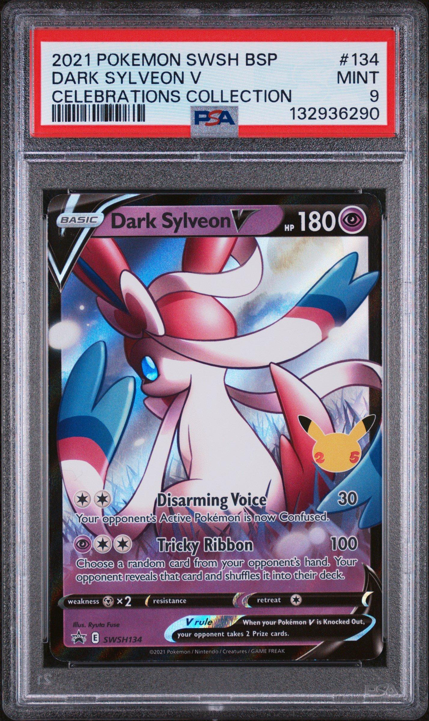 2021 Pokemon Swsh Black Star Promo 134 Dark Sylveon V Celebrations