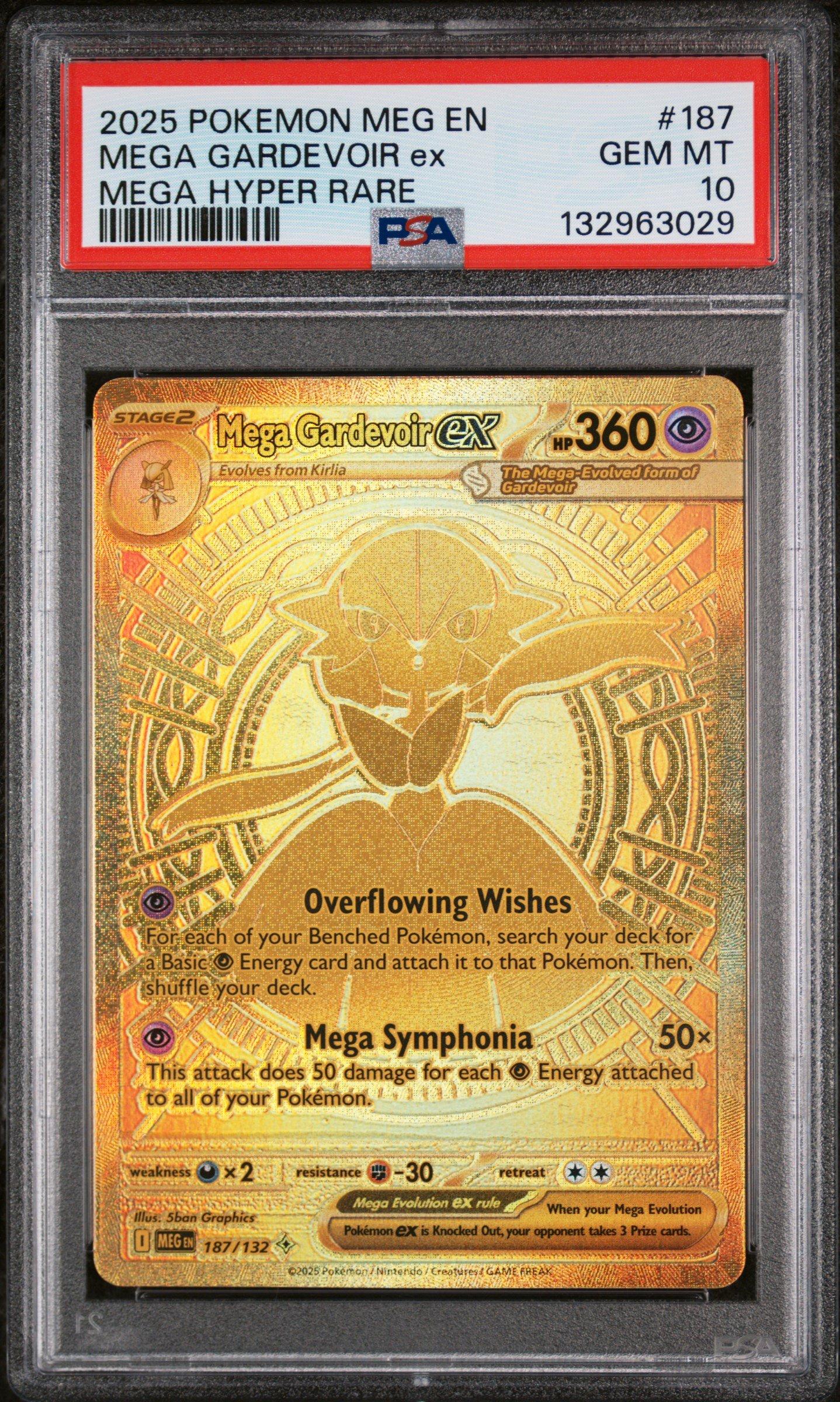 2025 Pokemon Meg En-mega Evolution 187 Mega Gardevoir Ex Mega