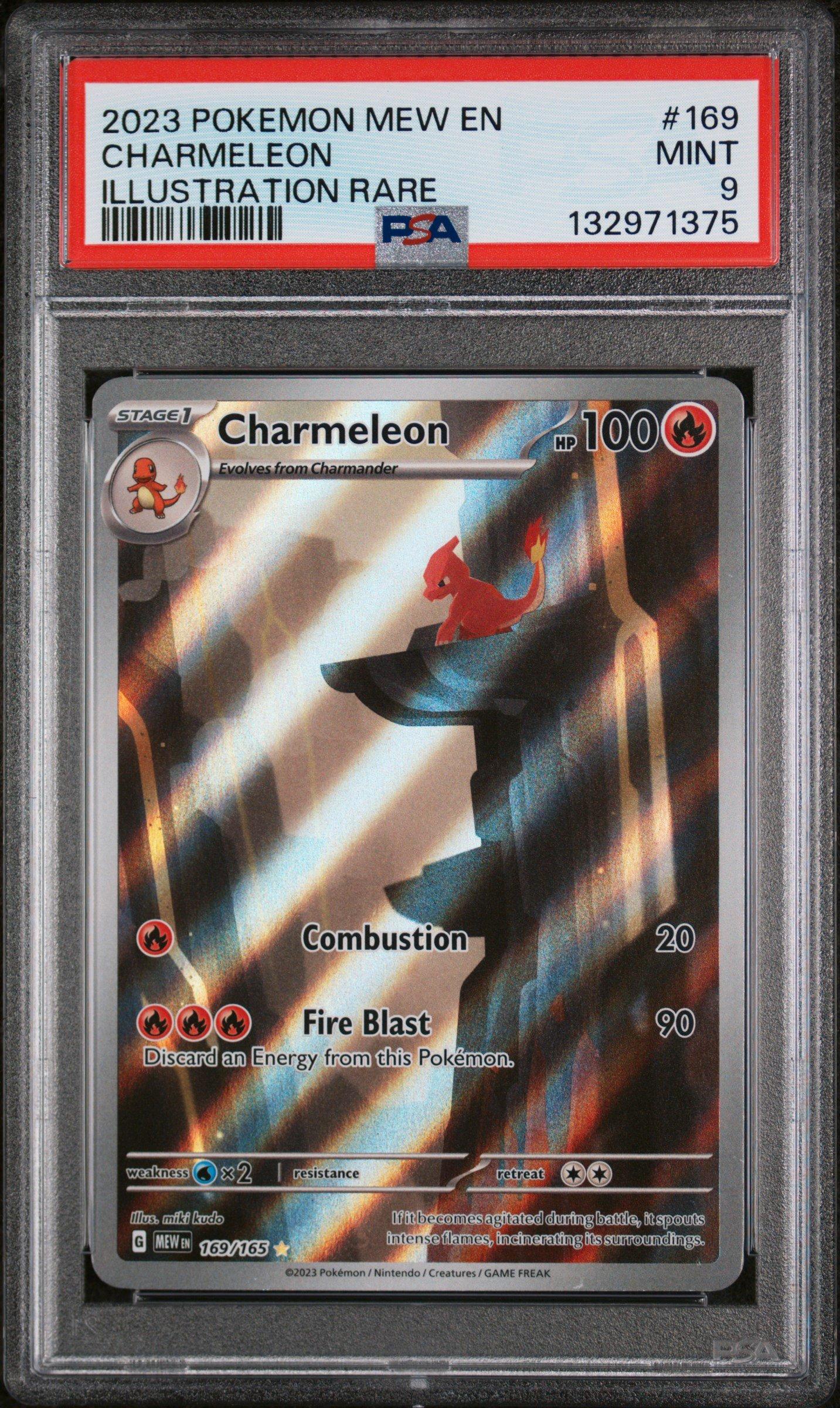 2023 Pokemon Mew En-151 169 Charmeleon Illustration Rare PSA 9 Graded Card  | GameStop