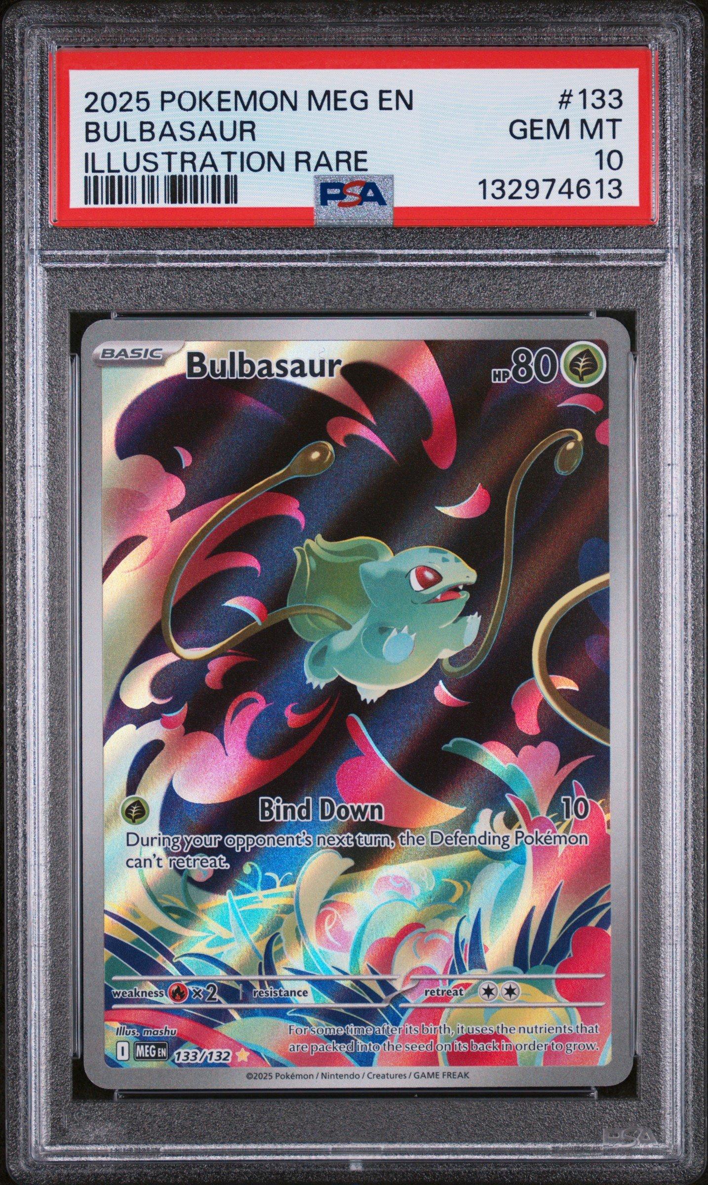 2025 Pokemon Meg En-mega Evolution 133 Bulbasaur Illustration Rare