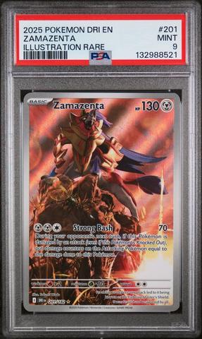 2025 Pokemon Dri En-destined Rivals 201 Zamazenta Illustration